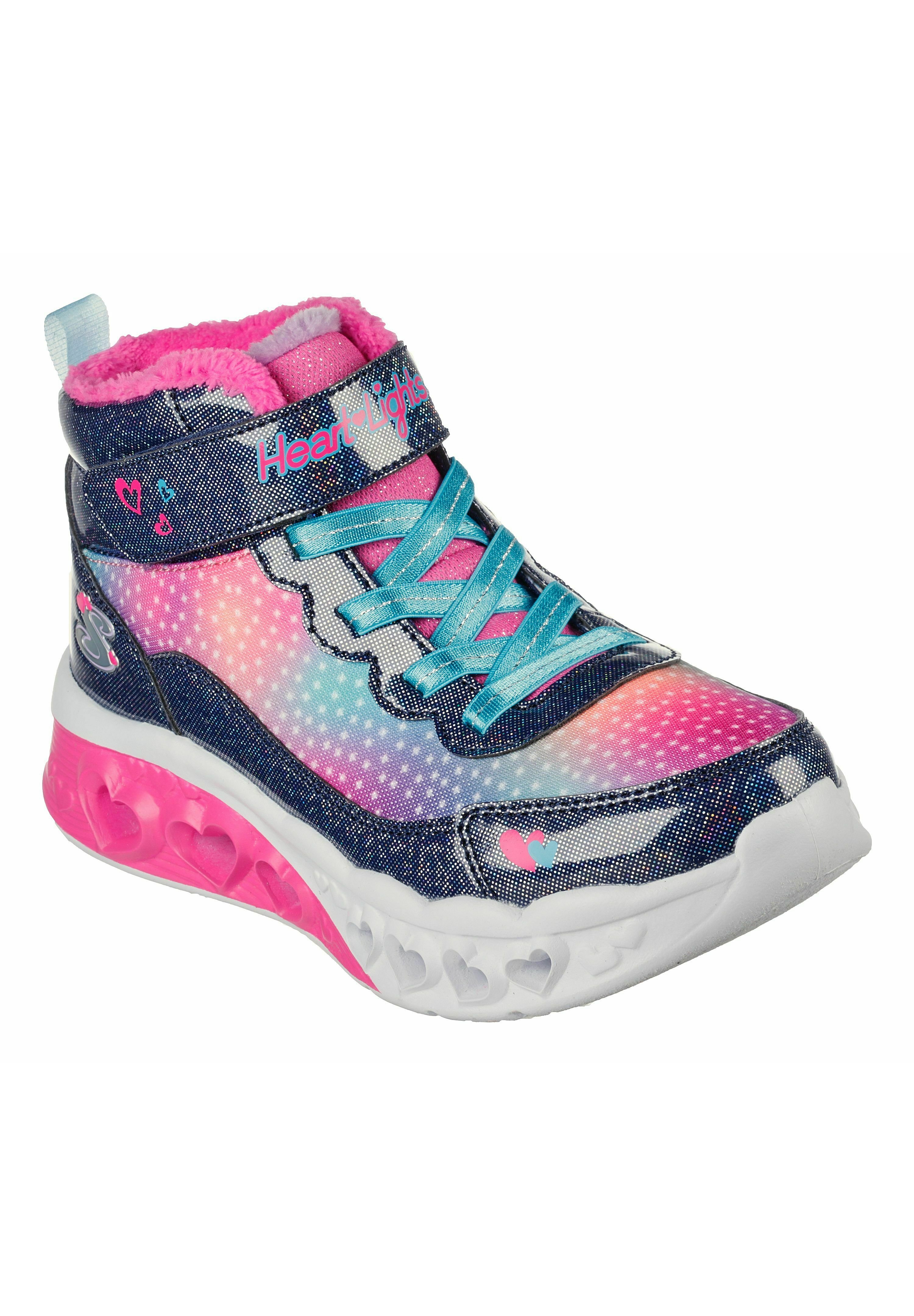Skechers FLUTTER HEART  - High-top trainers - blau/dark blue
