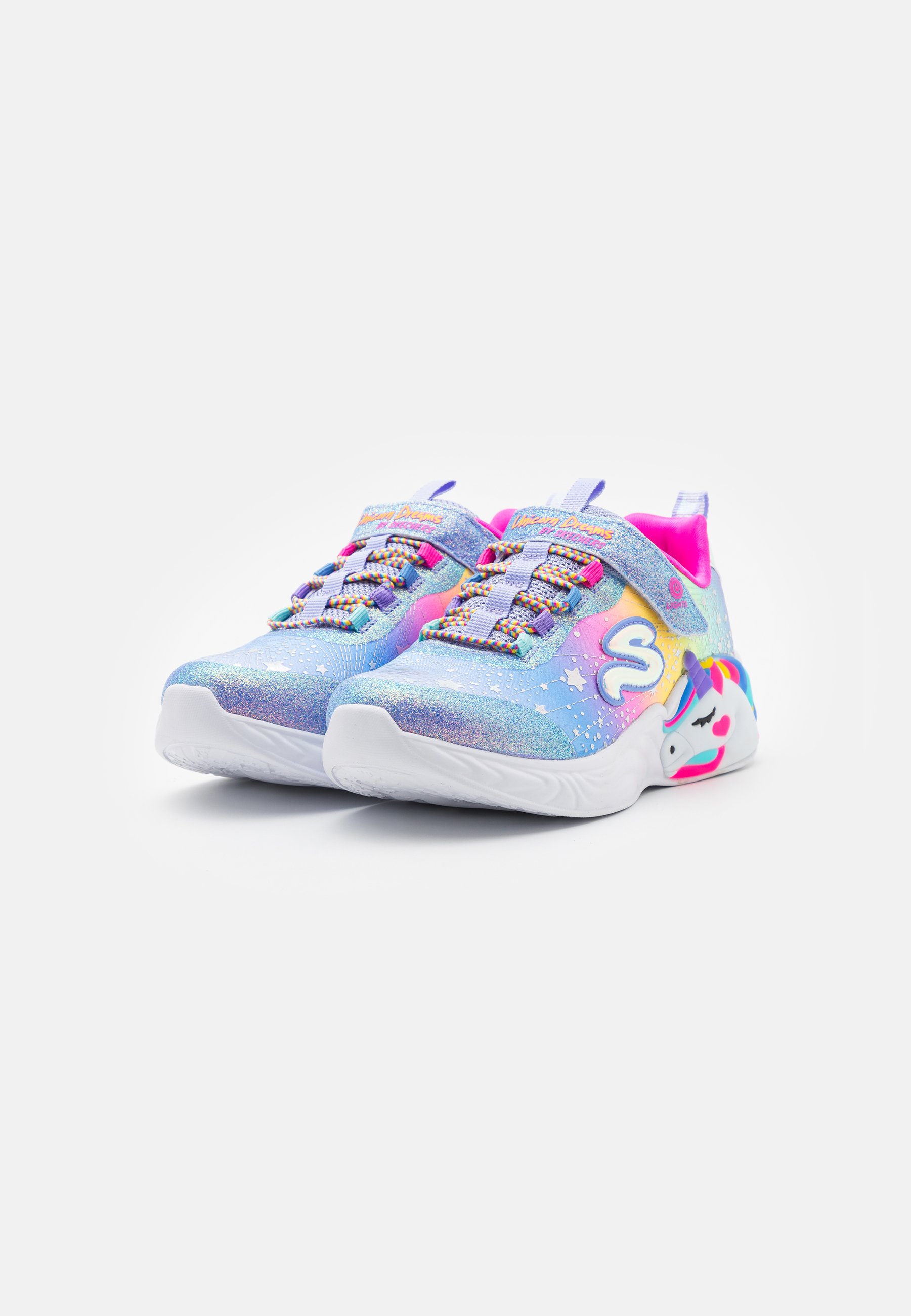 Skechers UNICORN DREAMS - Trainers - blue/multi-coloured/blue
