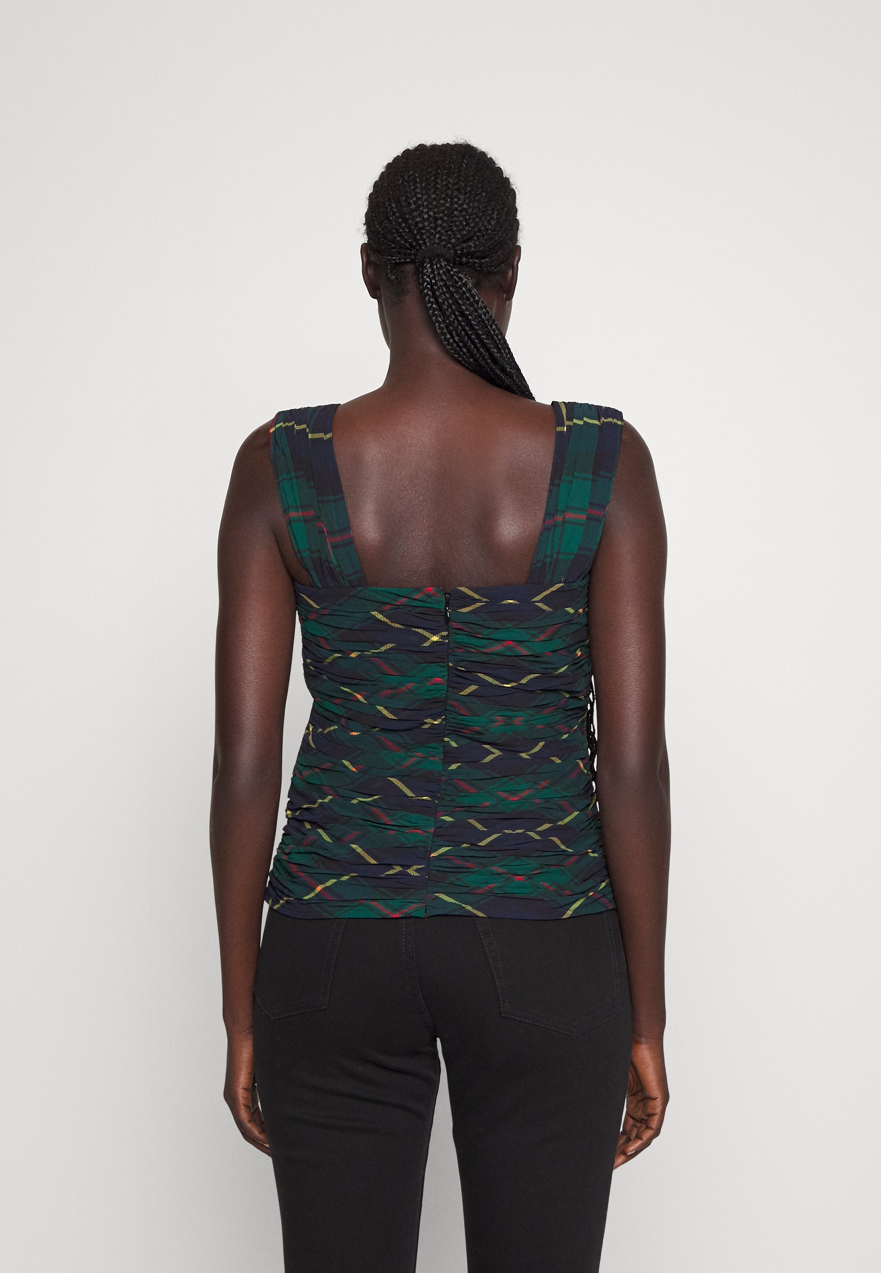 Polo Ralph Lauren SLEEVELESS BLOUSE - Top - polo tartan/multi-coloured