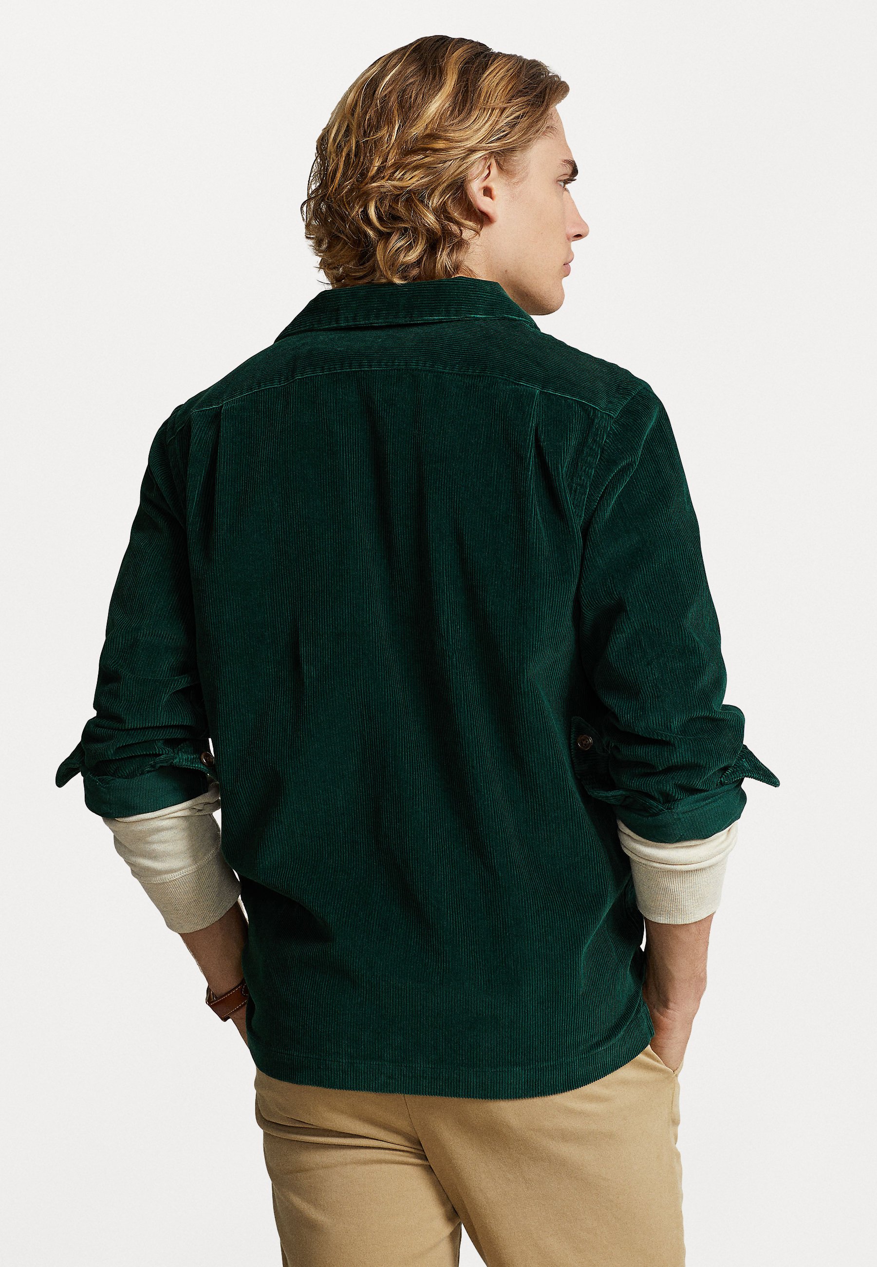 Polo Ralph Lauren LONG SLEEVE SPORT SHIRT - Shirt - hunt club green/green