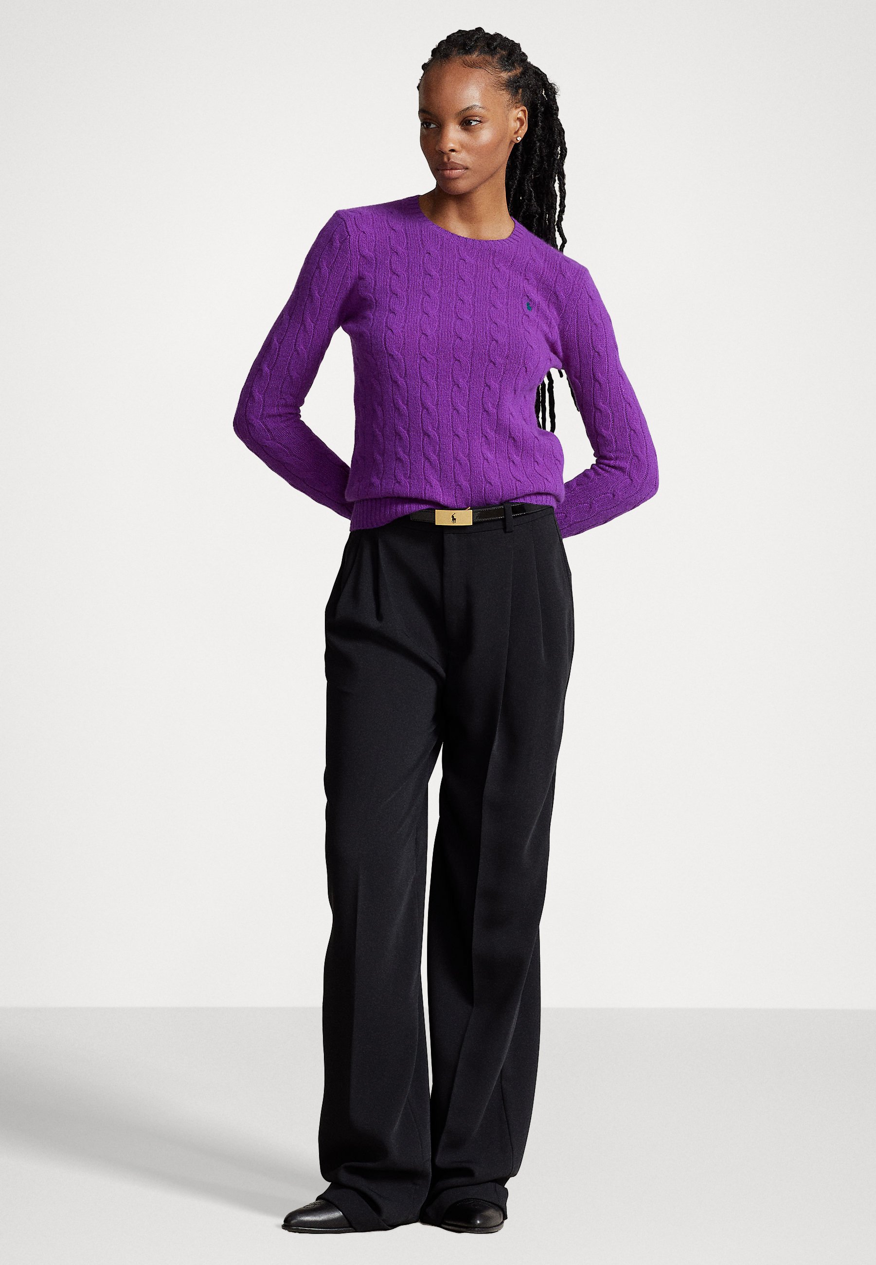Polo Ralph Lauren JULIANNA LONG SLEEVE - Jumper - valor purple/mottled purple