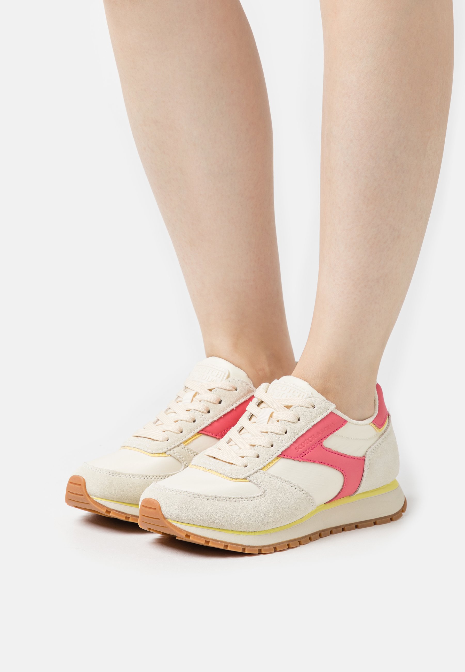 Scotch & Soda INEZ - Trainers - cream/multi-coloured/off-white