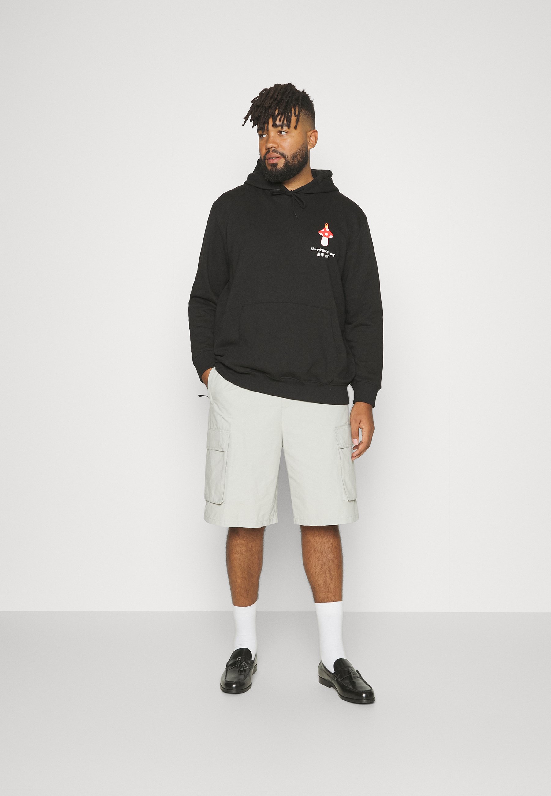 Jack &Jones JORCEREMONY HOOD XMAS - Sweatshirt - black