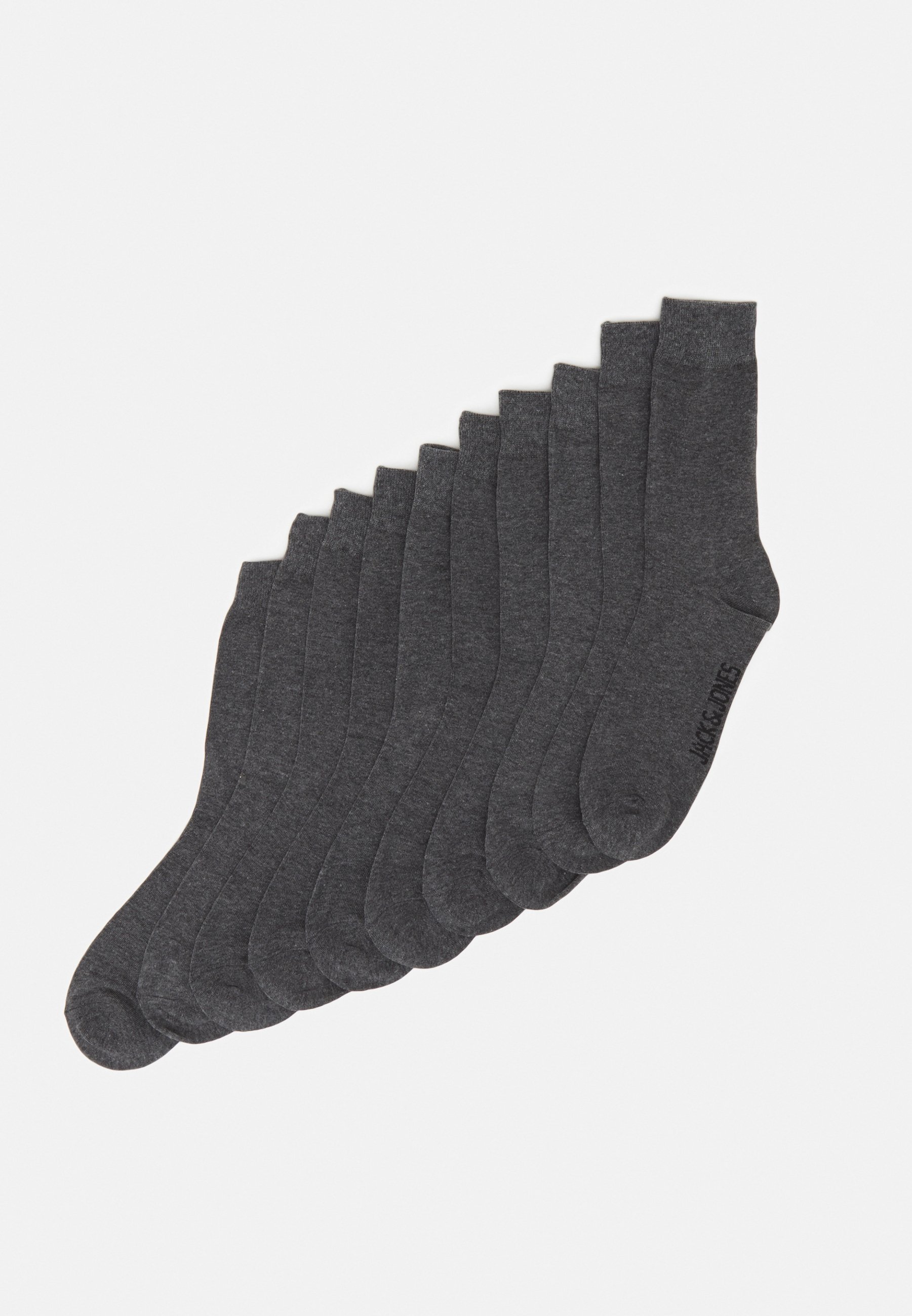 Jack &Jones JACJENS SOCK 10 PACK - Socks - dark grey melange/mottled dark grey