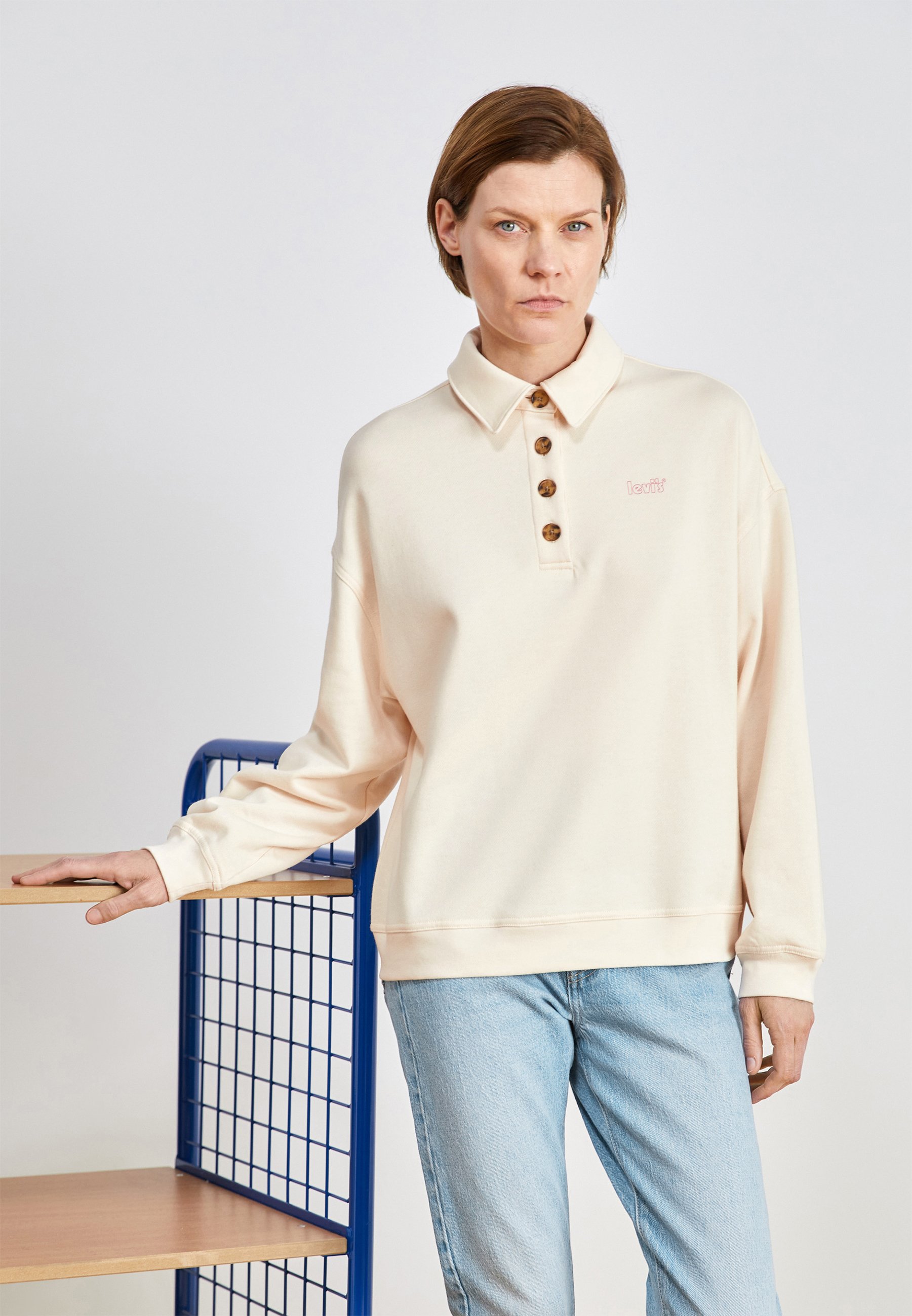 Levi's® STEVIE - Sweatshirt - white smoke/beige