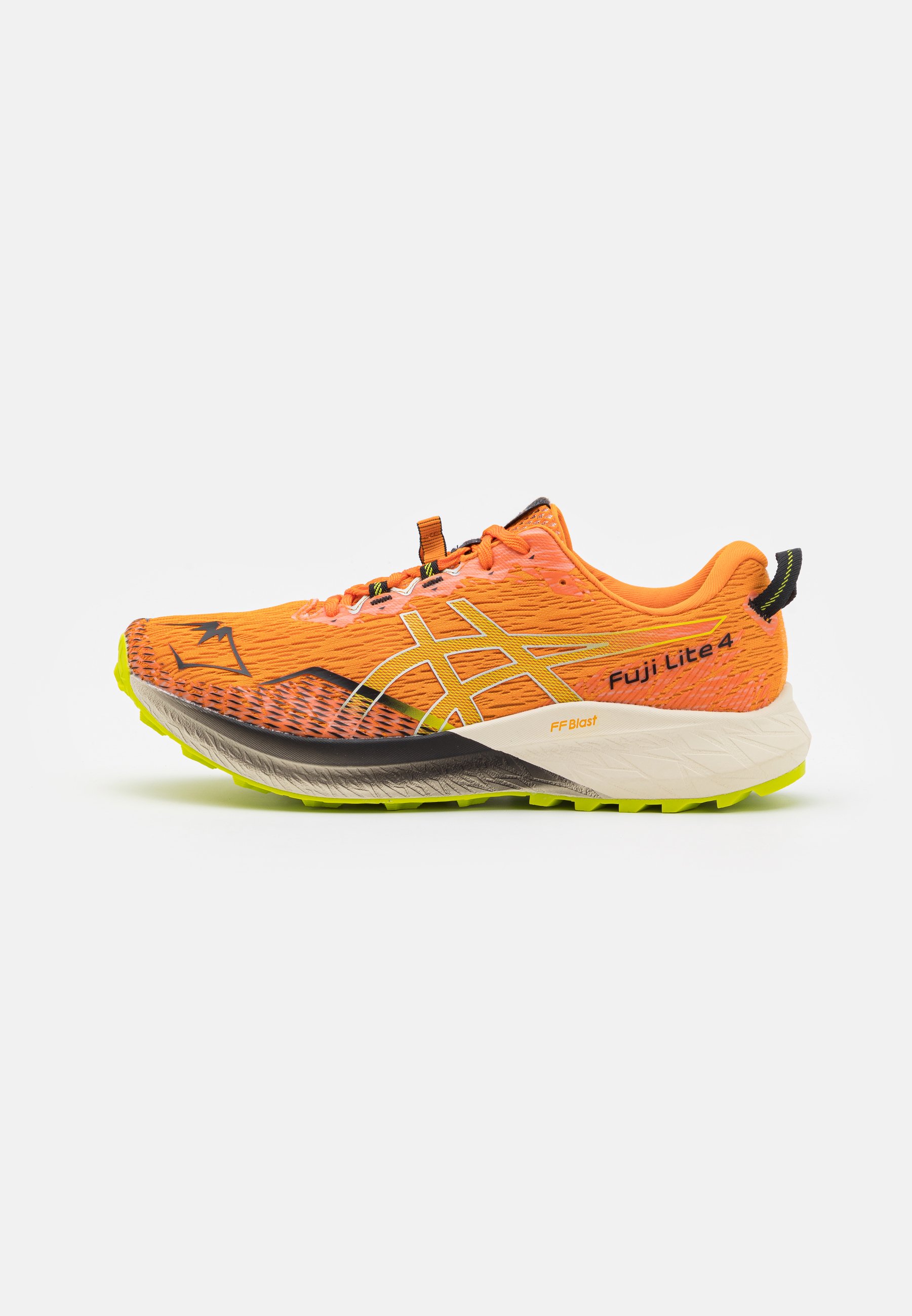 ASICS FUJI LITE 4 - Trail running shoes - bright orange/neon lime/orange