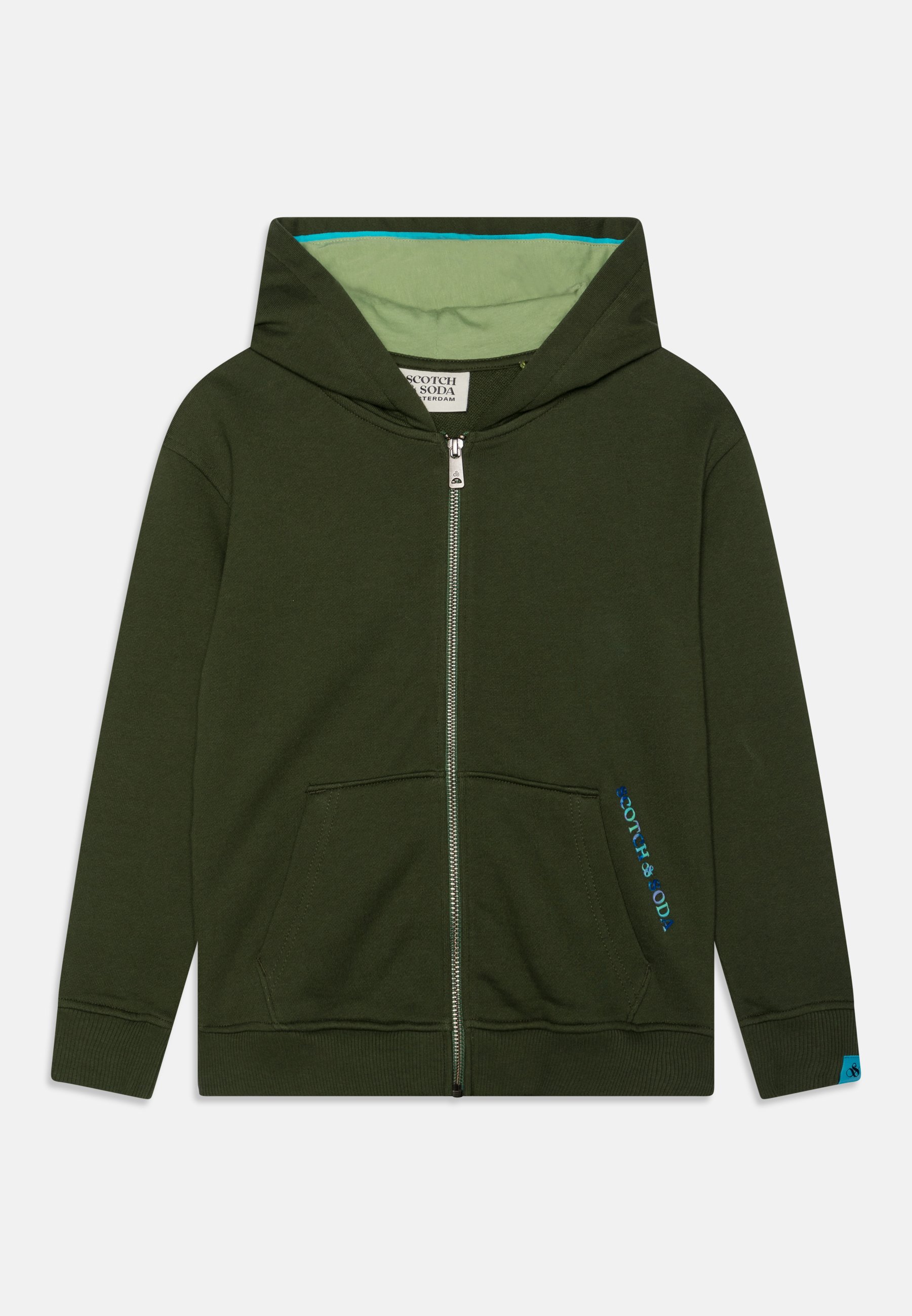Scotch & Soda RELAXED FIT ZIP THROUGH HOODIE - Zip-up sweatshirt - forest green/dark green
