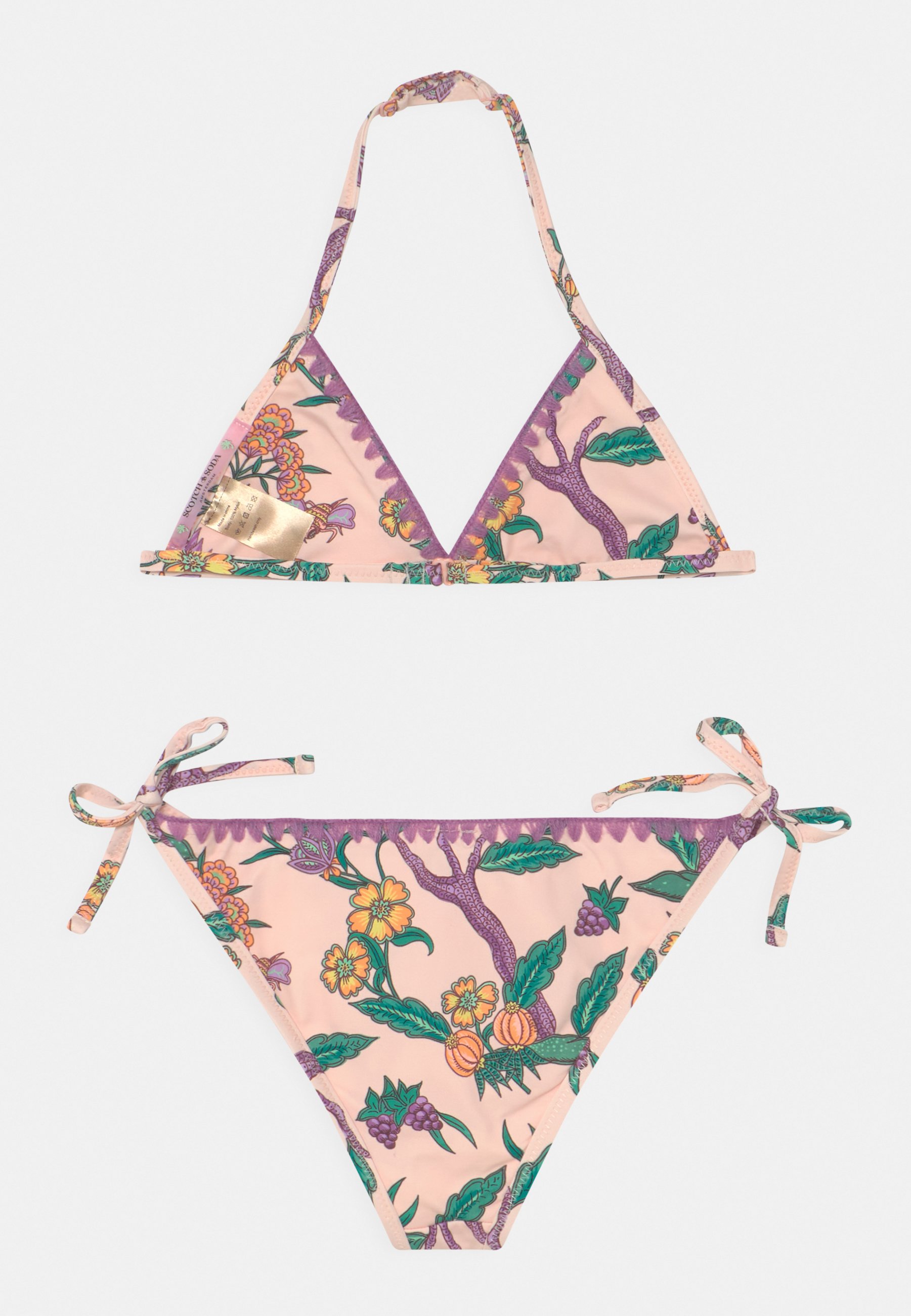 Scotch & Soda ALL-OVER PRINTED CROCHET EDGE - Bikini - pink