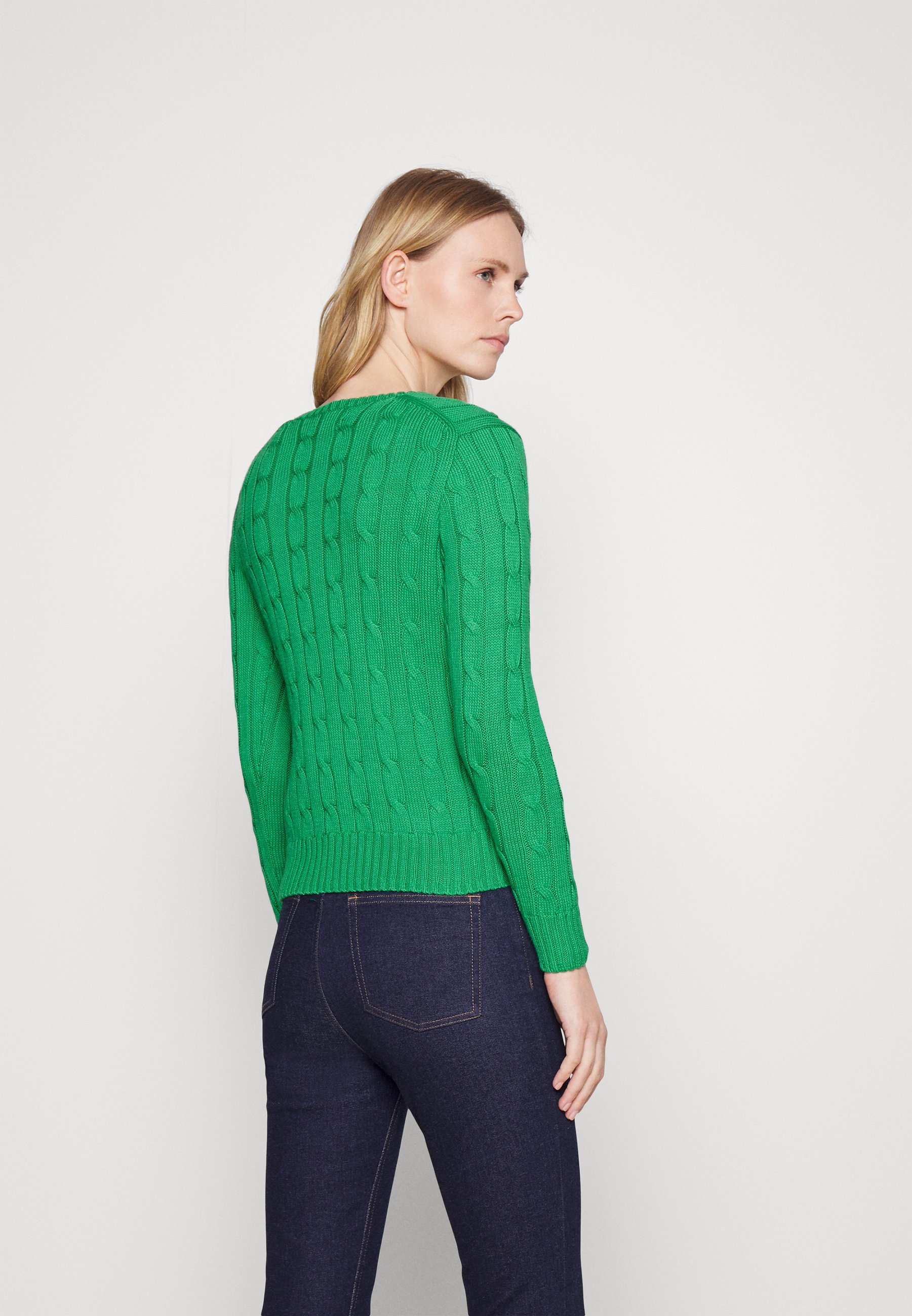 Polo Ralph Lauren KIMBERLY LONG SLEEVE - Jumper - preppy green/green