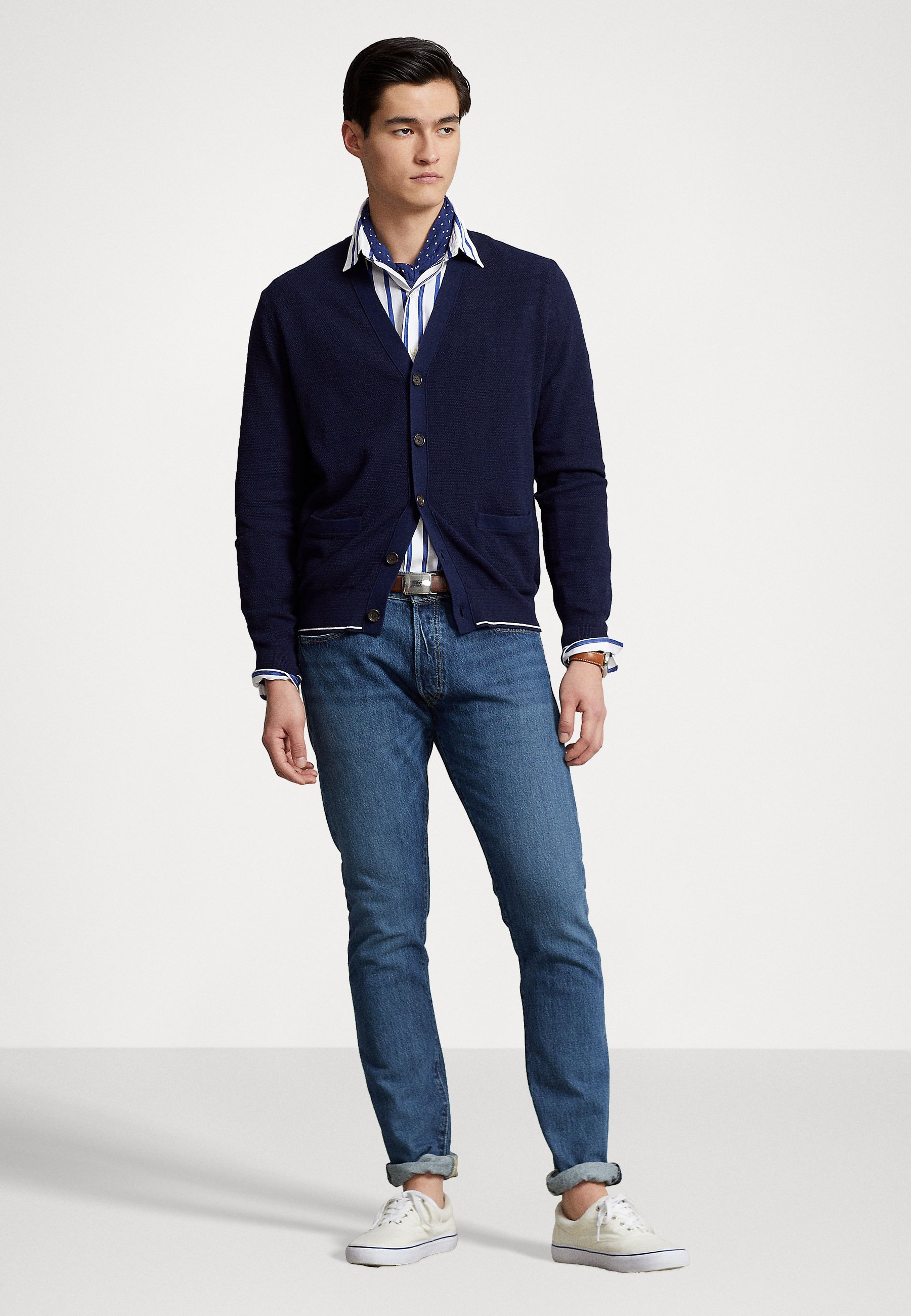 Polo Ralph Lauren LONG SLEEVE - Cardigan - bright navy/dark blue