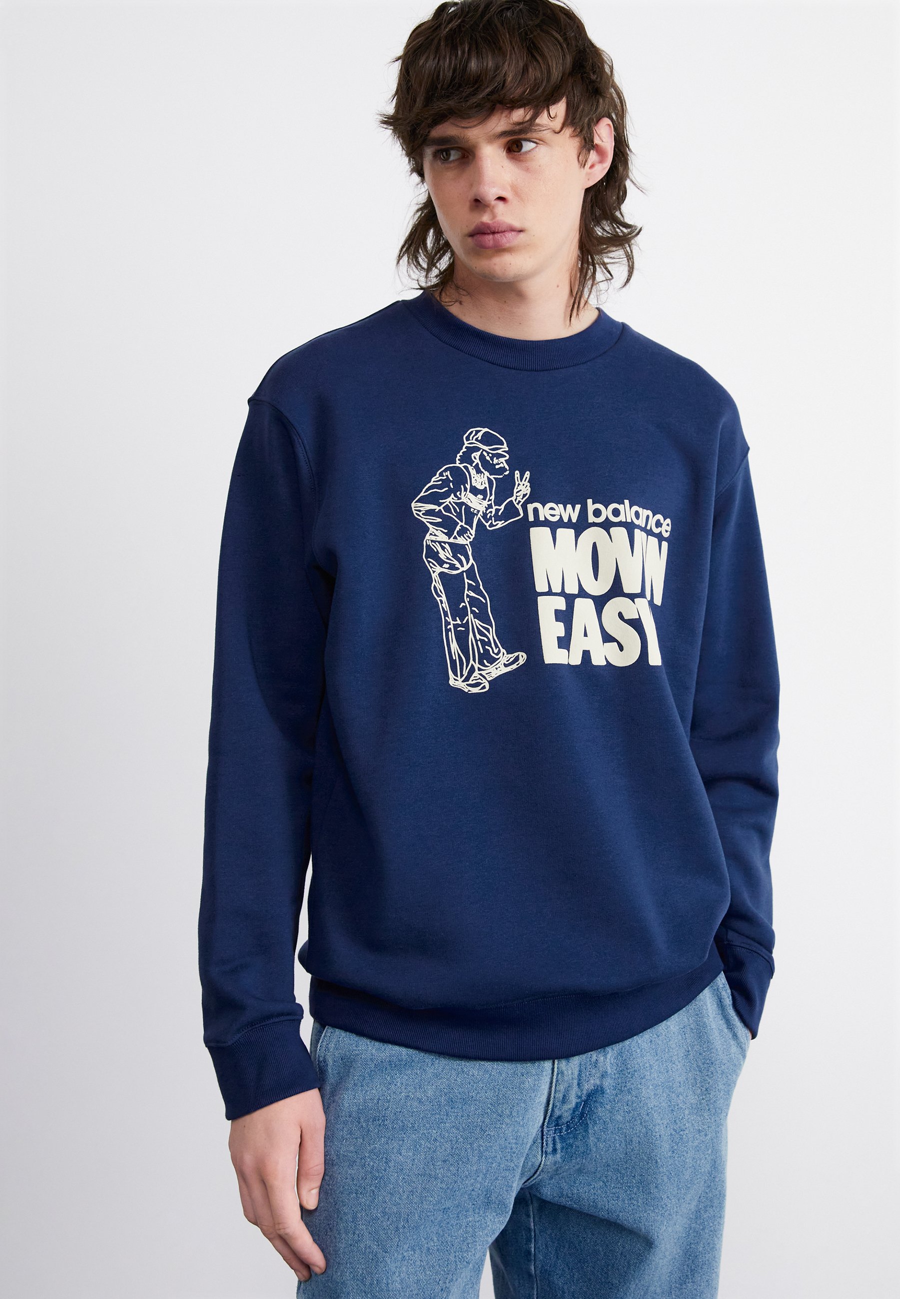NB MOVIN EASY CREW - Sweatshirt - navy/dark blue