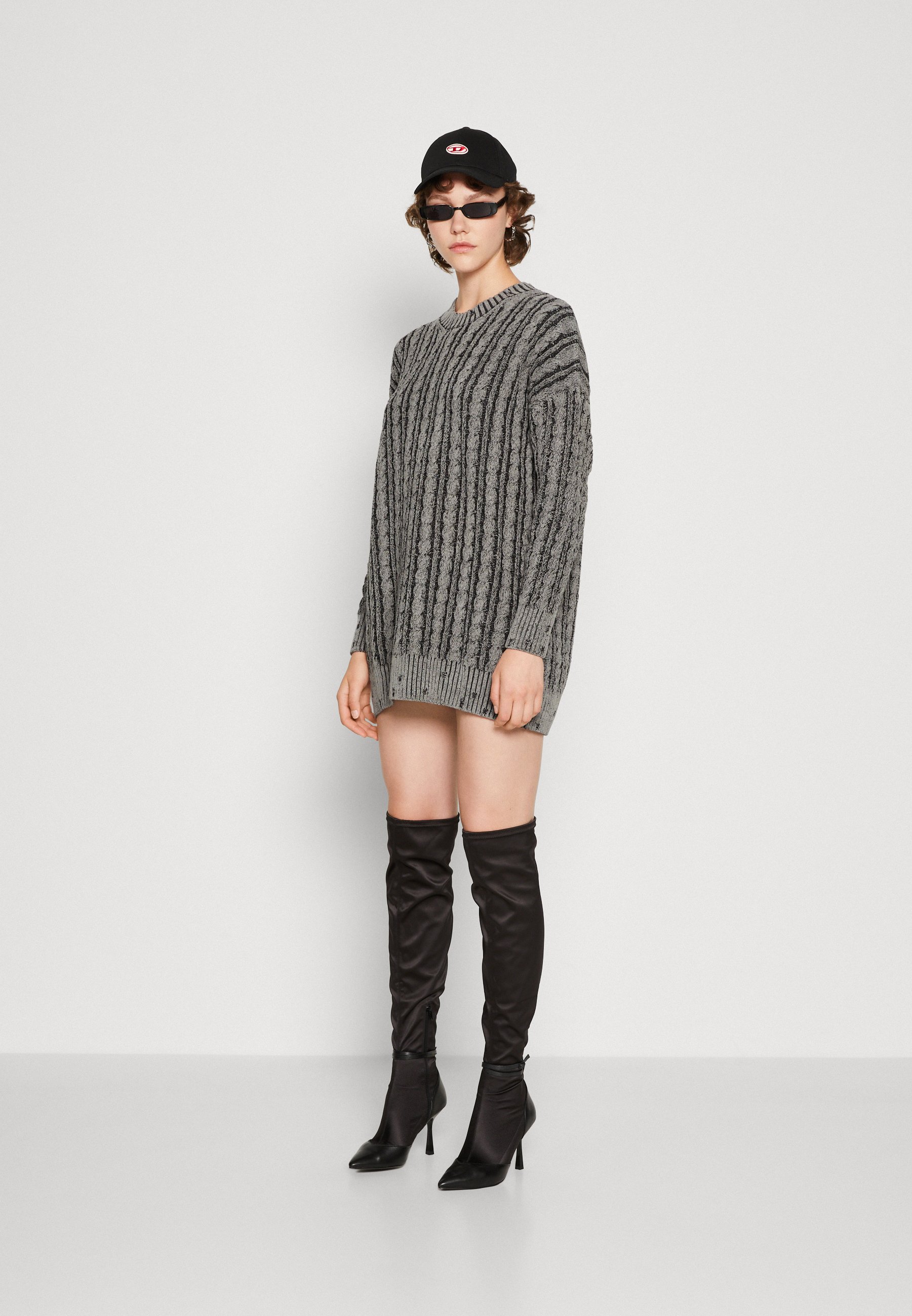 Diesel M-PANTESSE - Jumper dress - grey