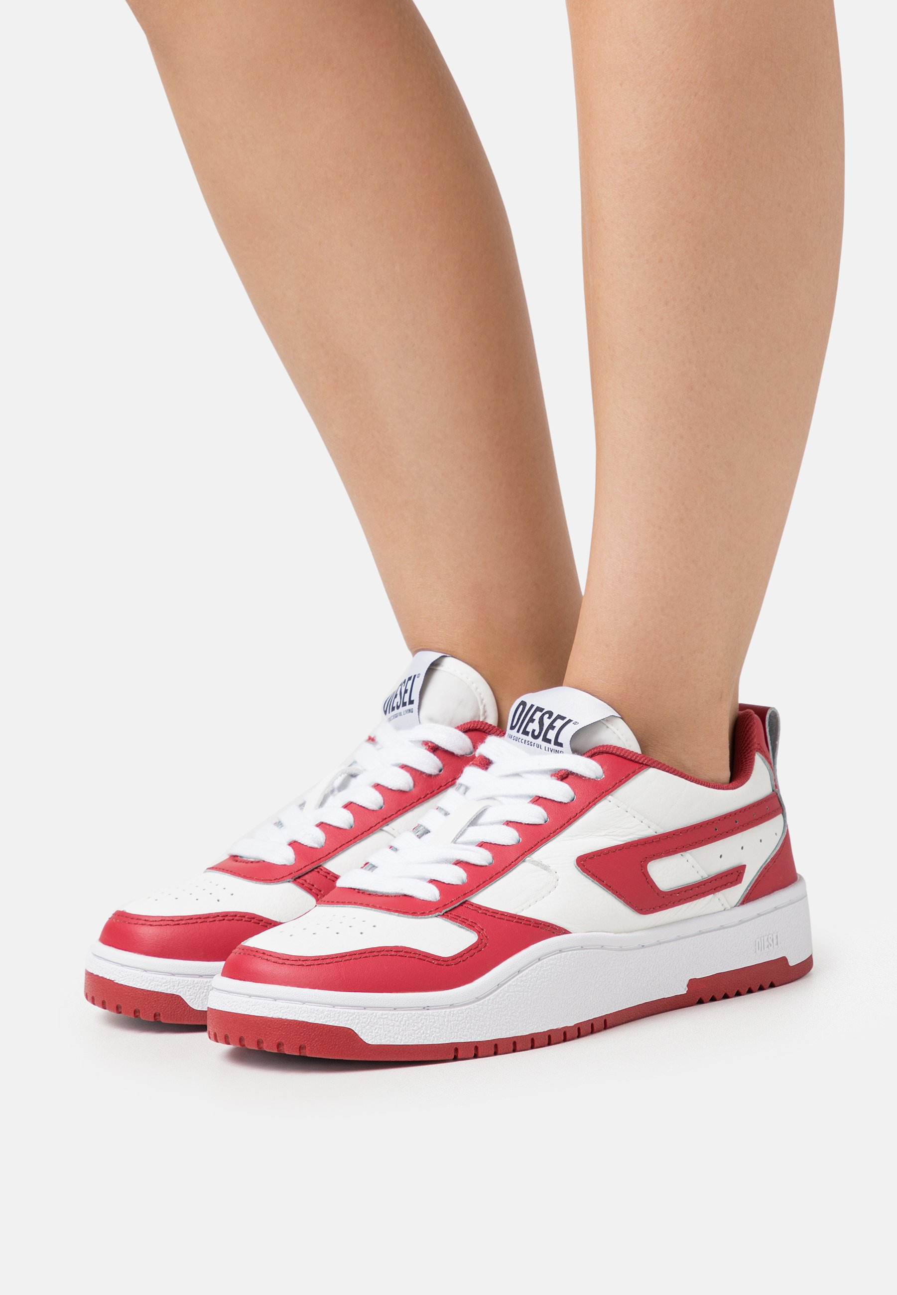 Diesel UKIYO LOW  - Trainers - white/red/white