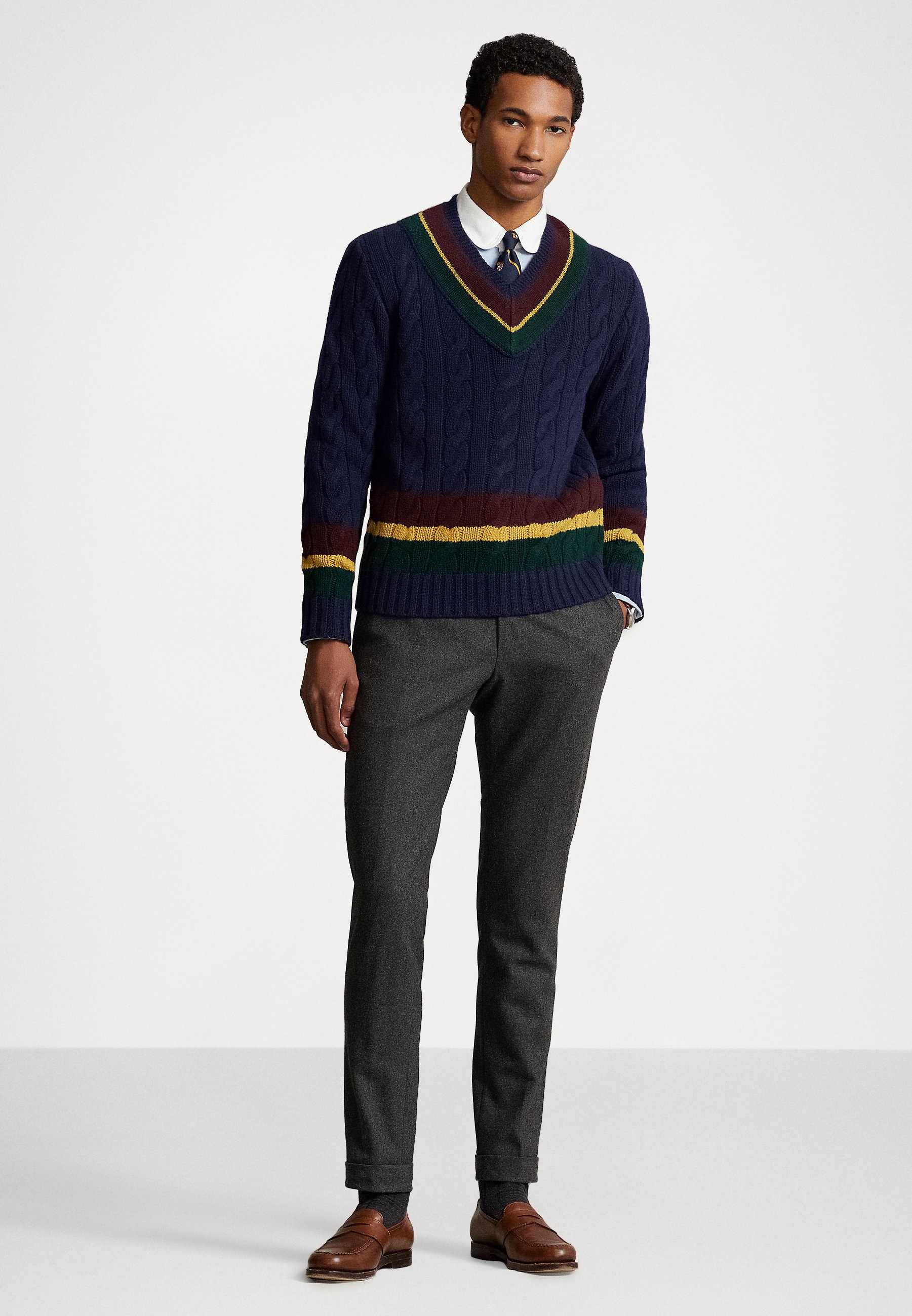 Polo Ralph Lauren LONG SLEEVE - Jumper - navy combo/dark blue