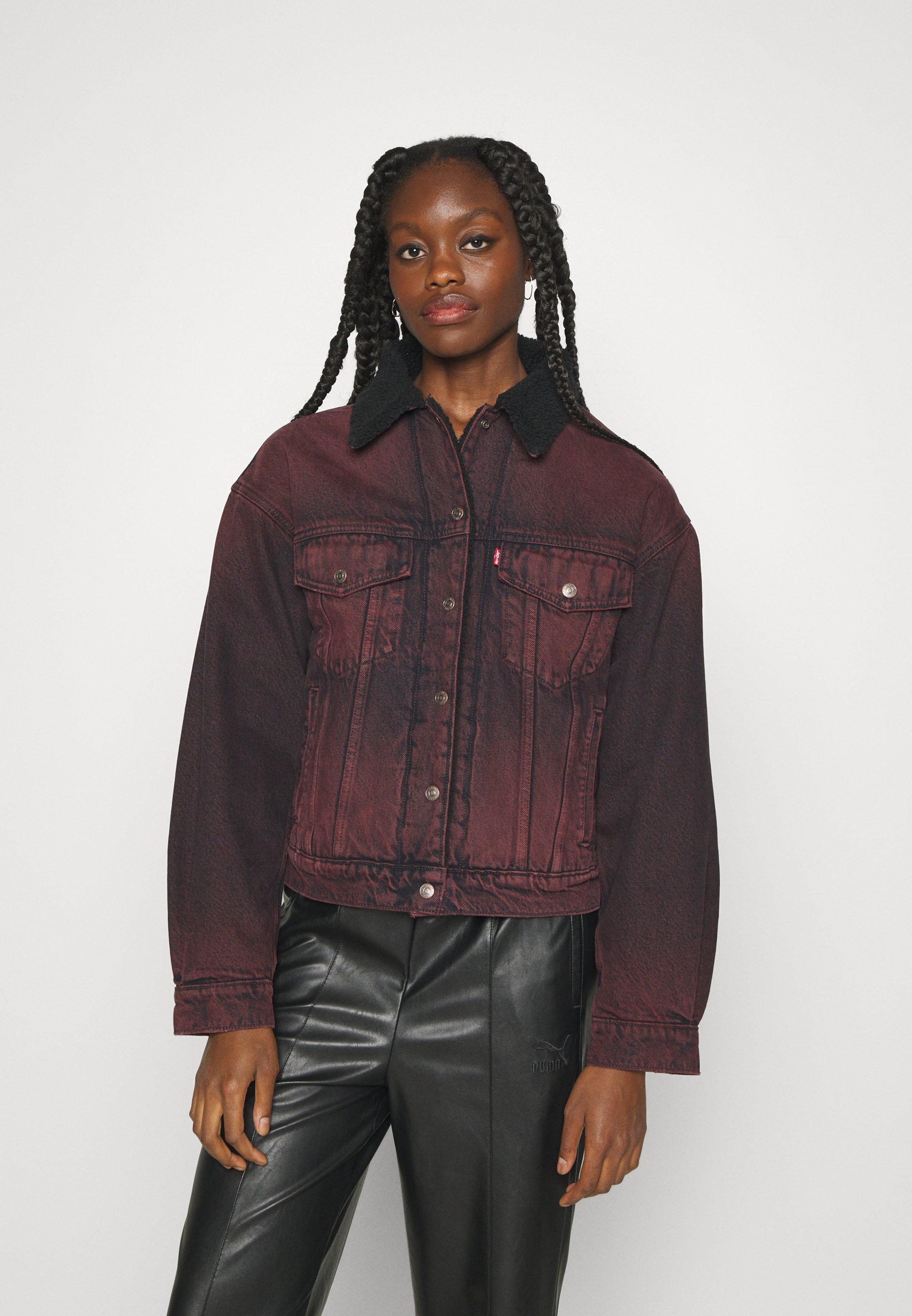Levi's® TRUCKER - Light jacket - cherry/bordeaux