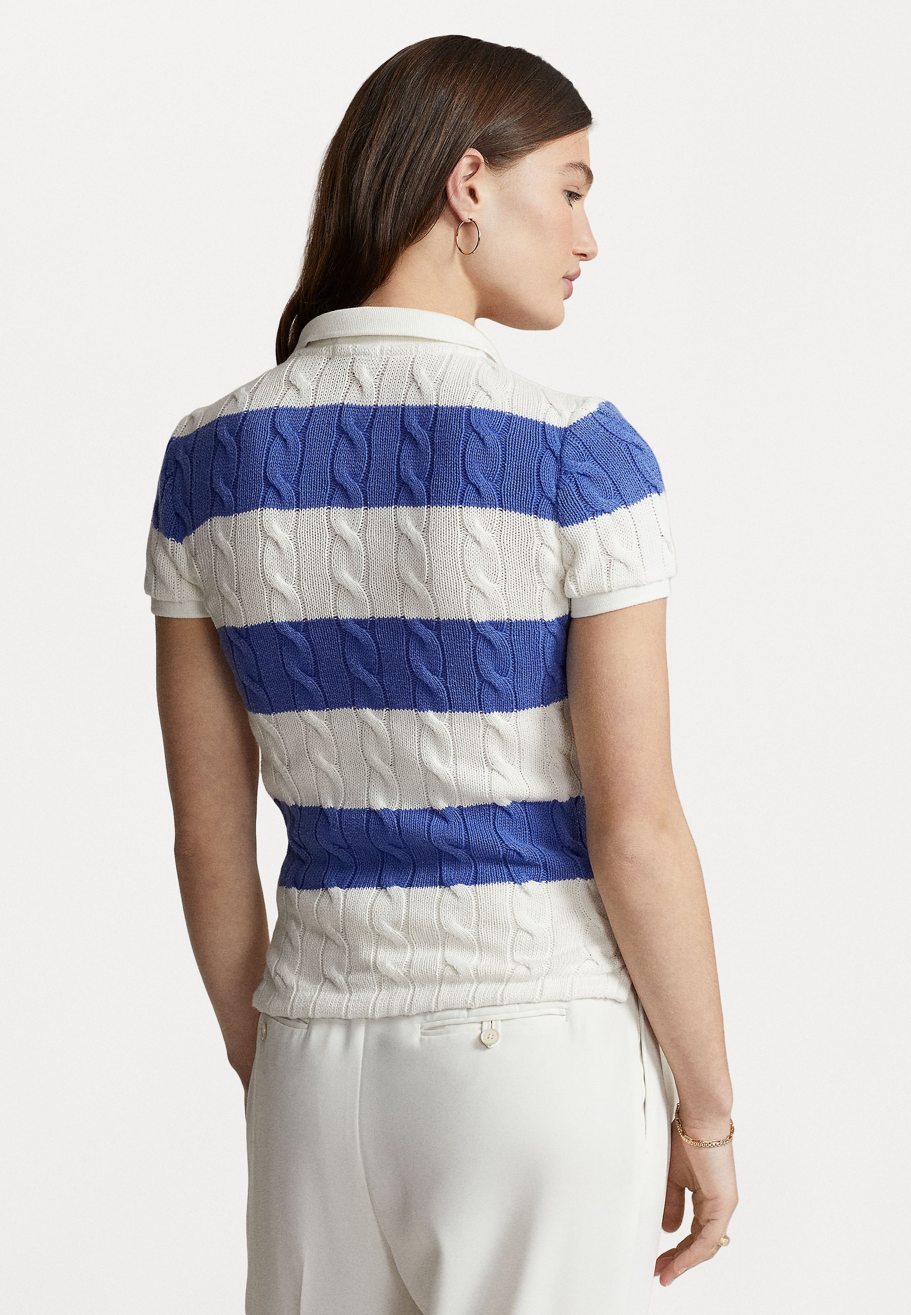 Polo Ralph Lauren SHORT SLEEVE - Polo shirt - summer royal/antique cream/blue denim