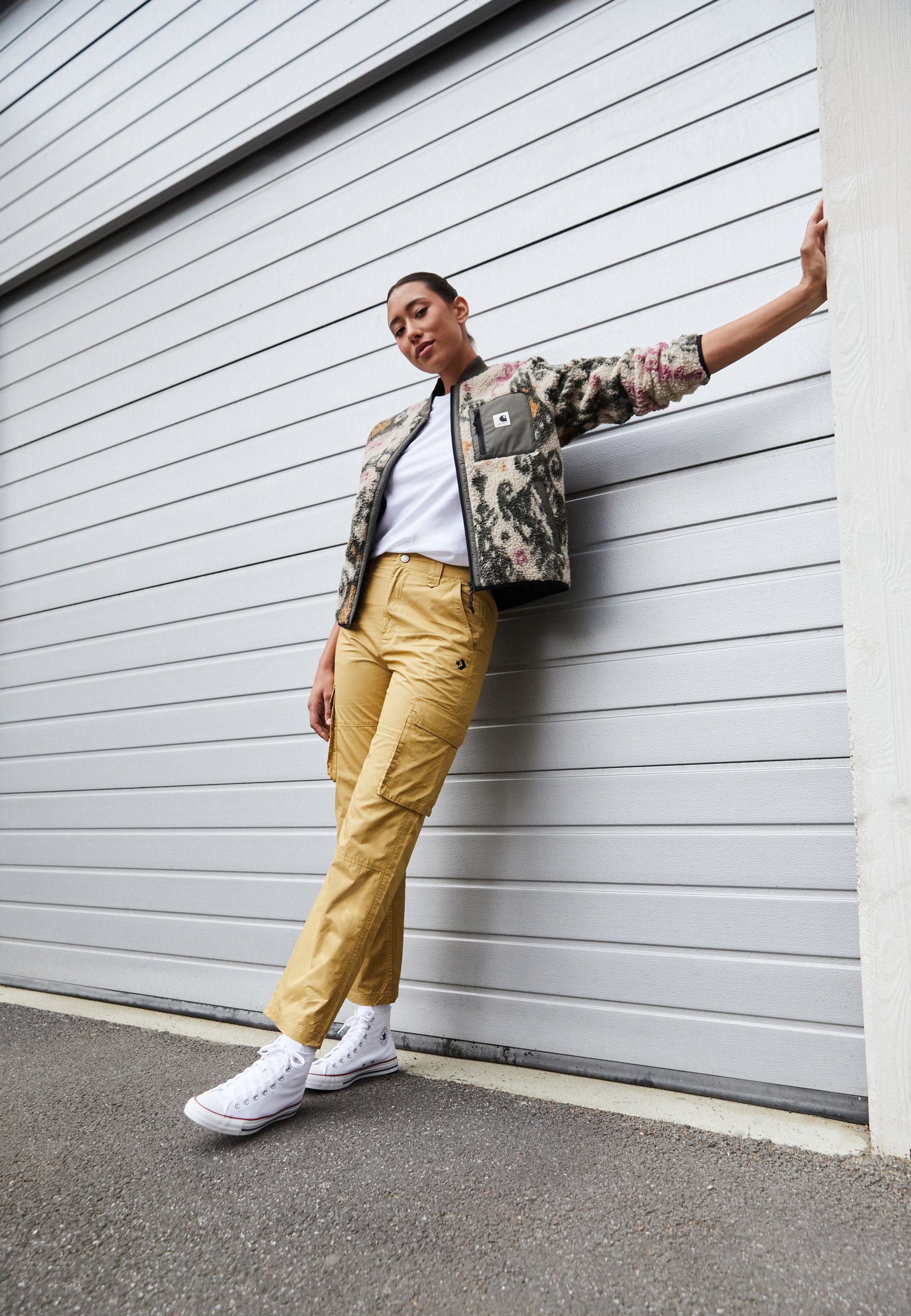 Converse RELAXED PANT - Cargo trousers - dunescape/sand