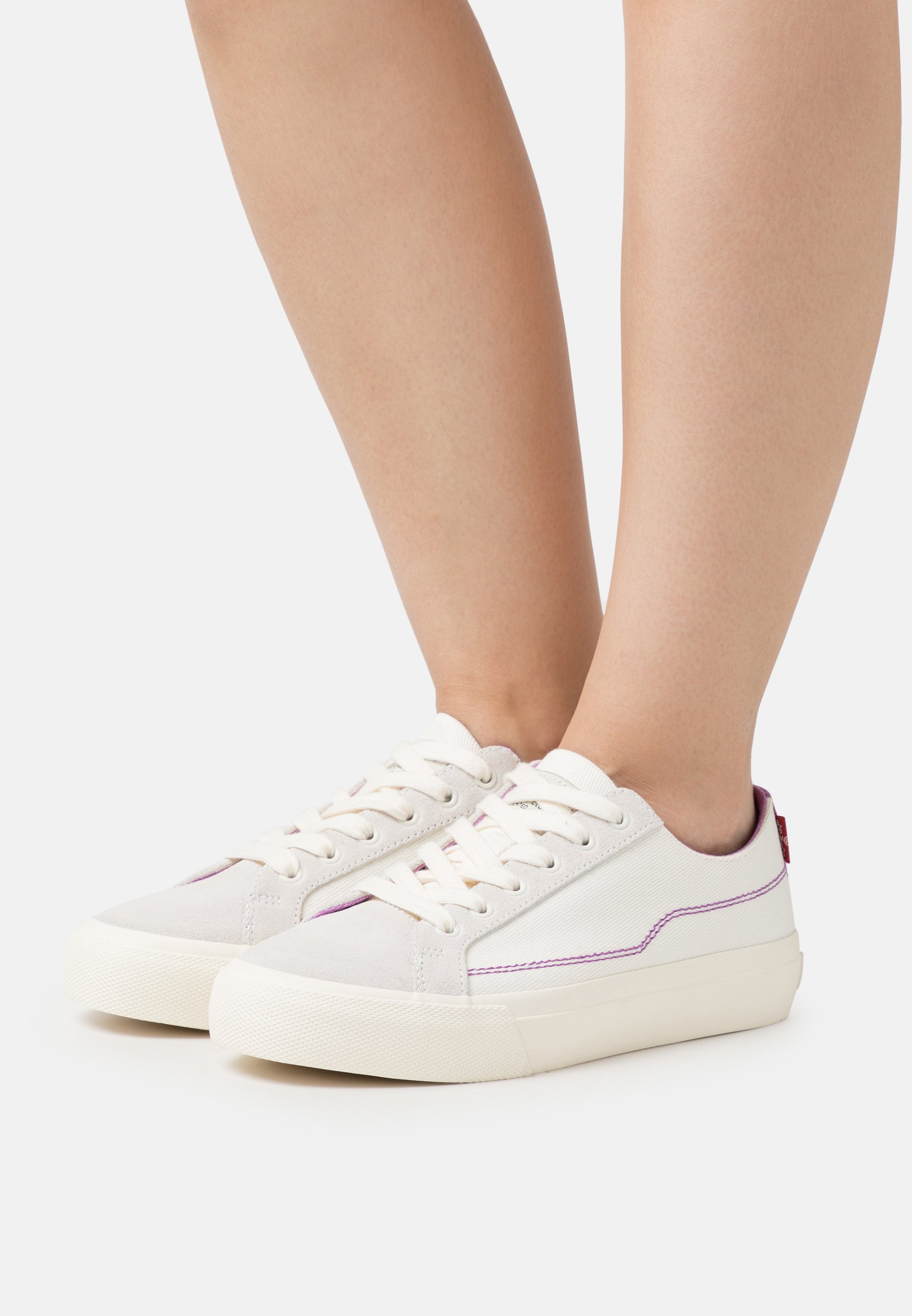 Levi's® DECON LACE - Trainers - brilliant white/white