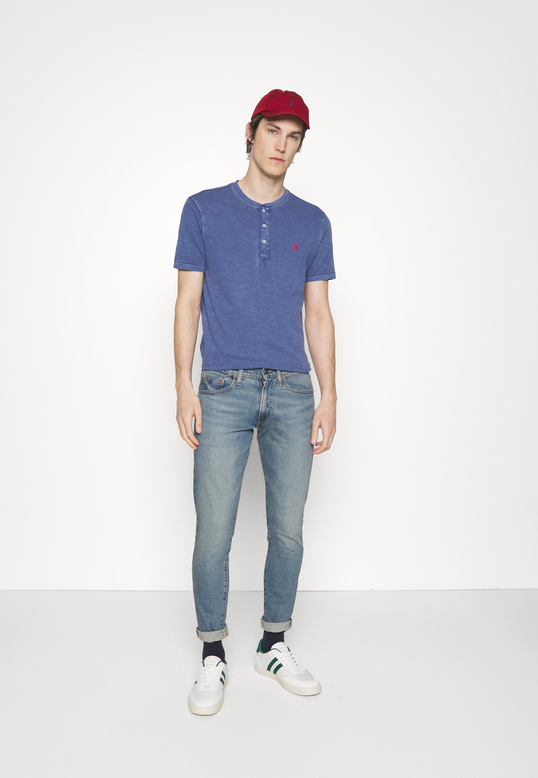 Polo Ralph Lauren SHORT SLEEVE - Basic T-shirt - light navy/dark blue