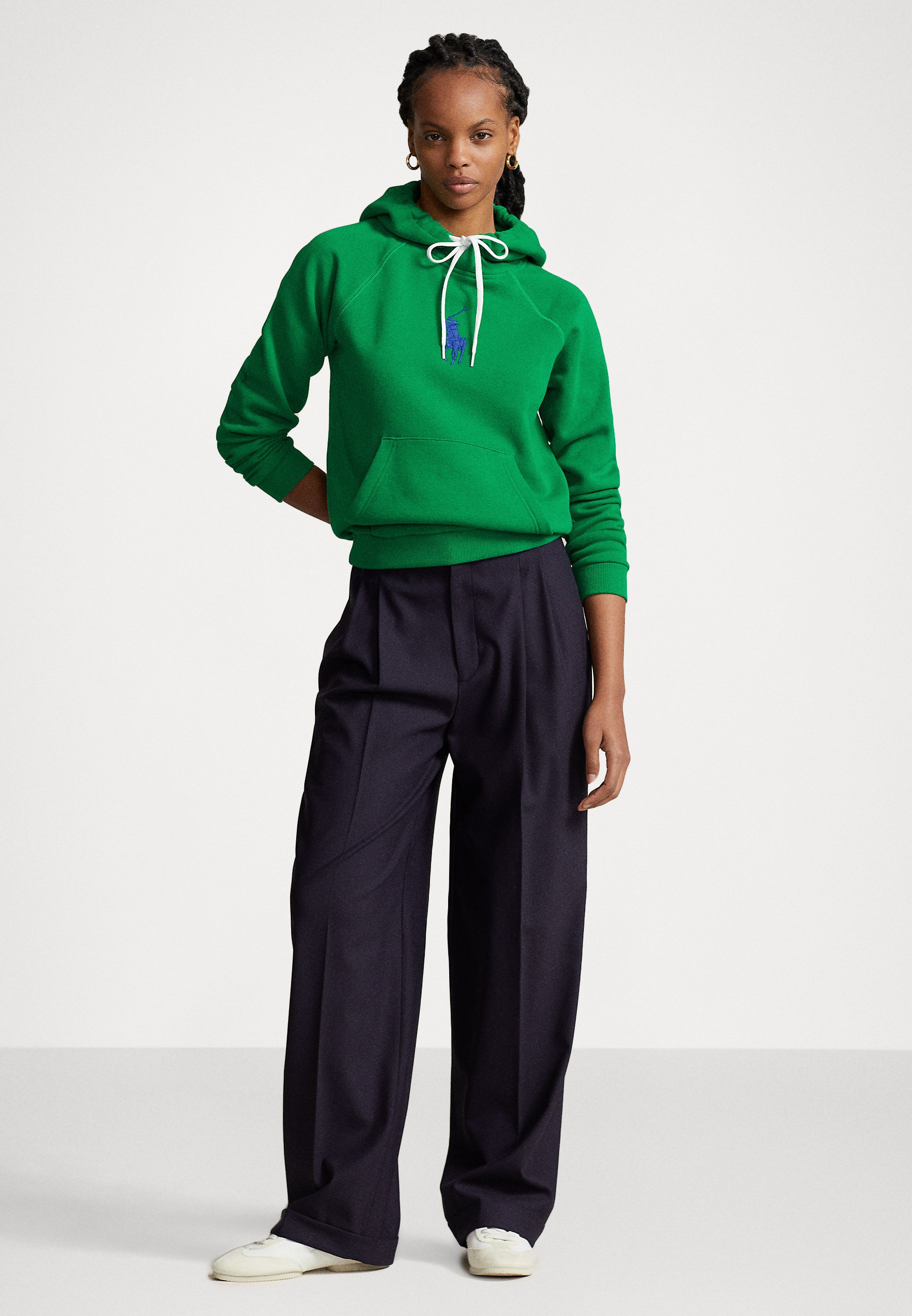 Polo Ralph Lauren LONG SLEEVE - Sweatshirt - billiard/green