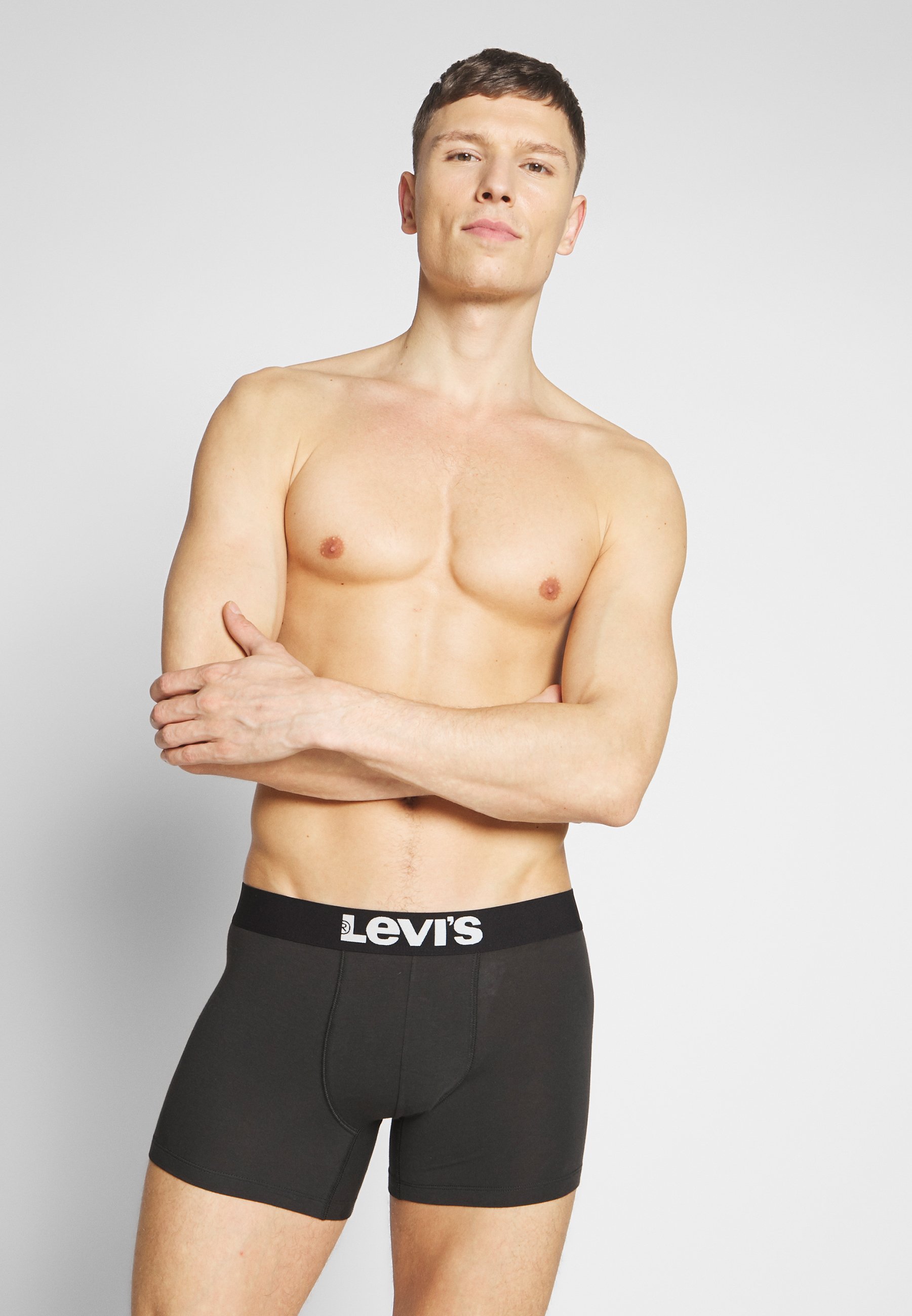 Levi's® VINTAGE STRIPE BOXER 2 PACK - Pants - jet black/black