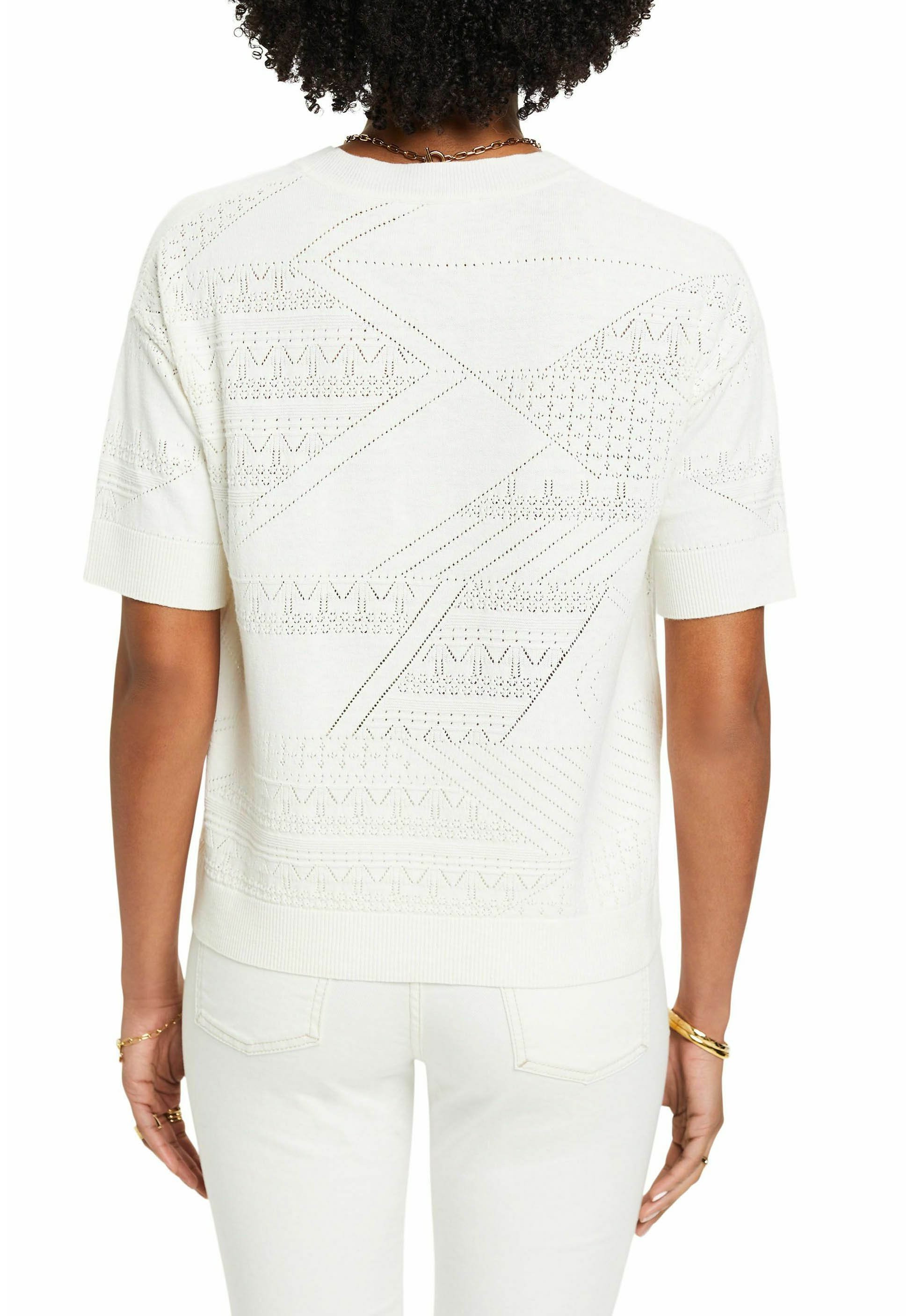 Esprit KURZÄRMELIGER - Print T-shirt - white