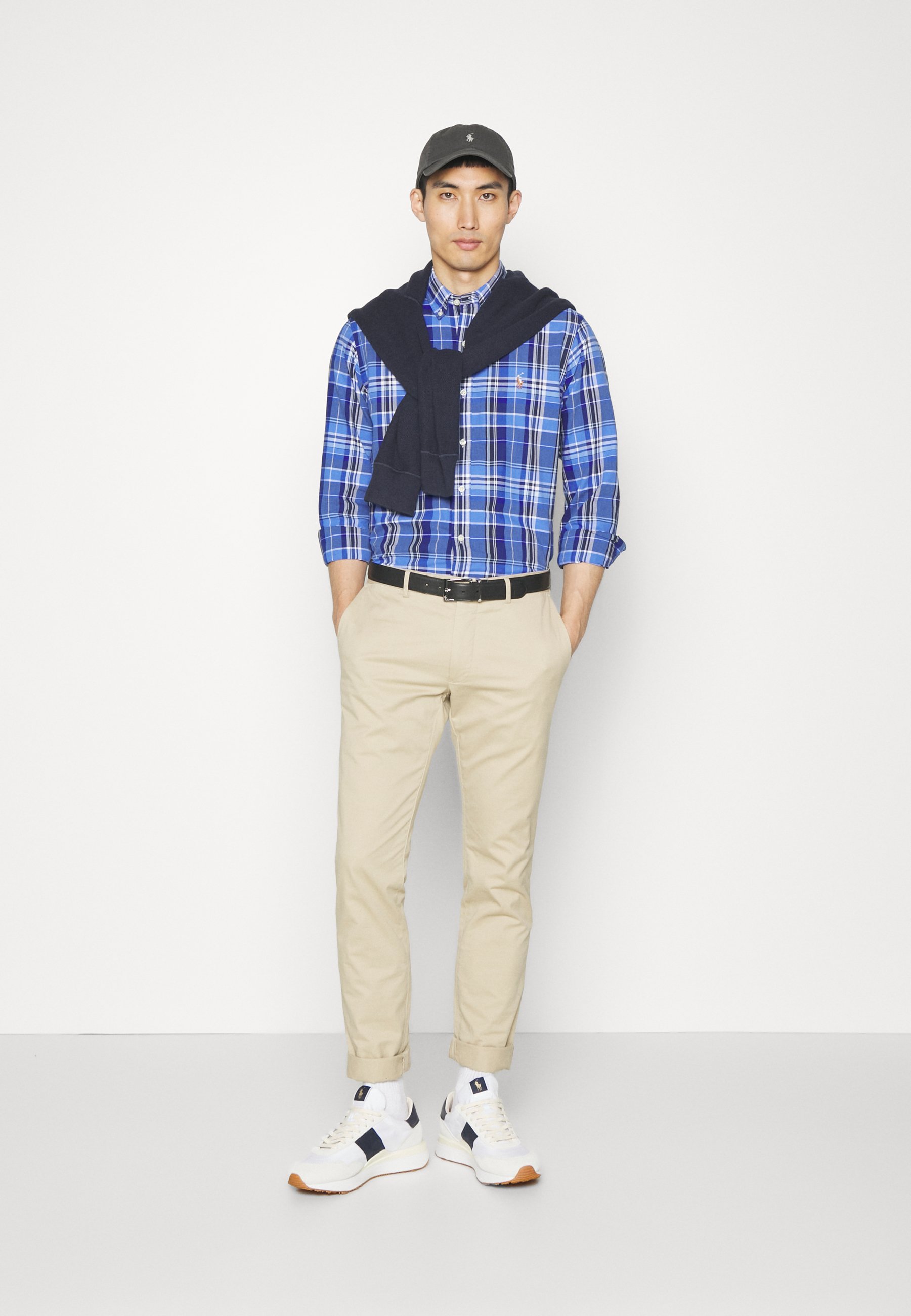 Polo Ralph Lauren LONG SLEEVE SPORT - Shirt - blue multi/blue