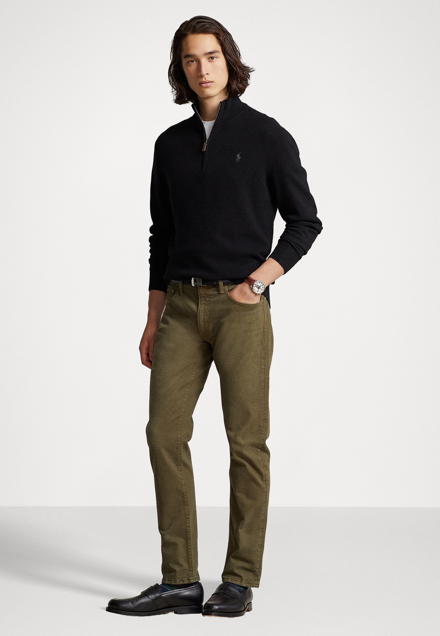 Polo Ralph Lauren LONG SLEEVE - Jumper - black