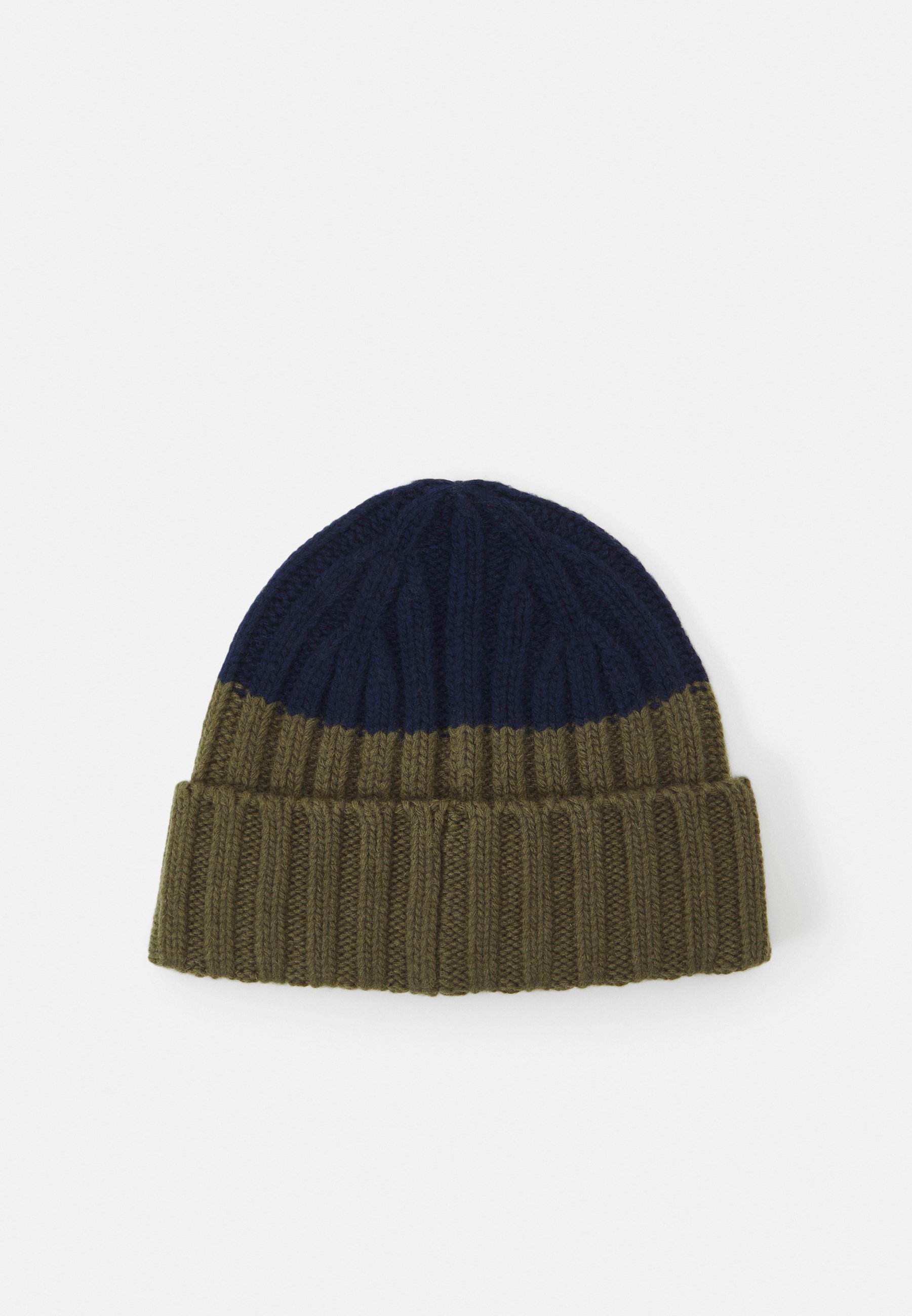 Polo Ralph Lauren WIDE BEANIE HAT COLD WEATHER UNISEX - Beanie - olive/navy/dark blue