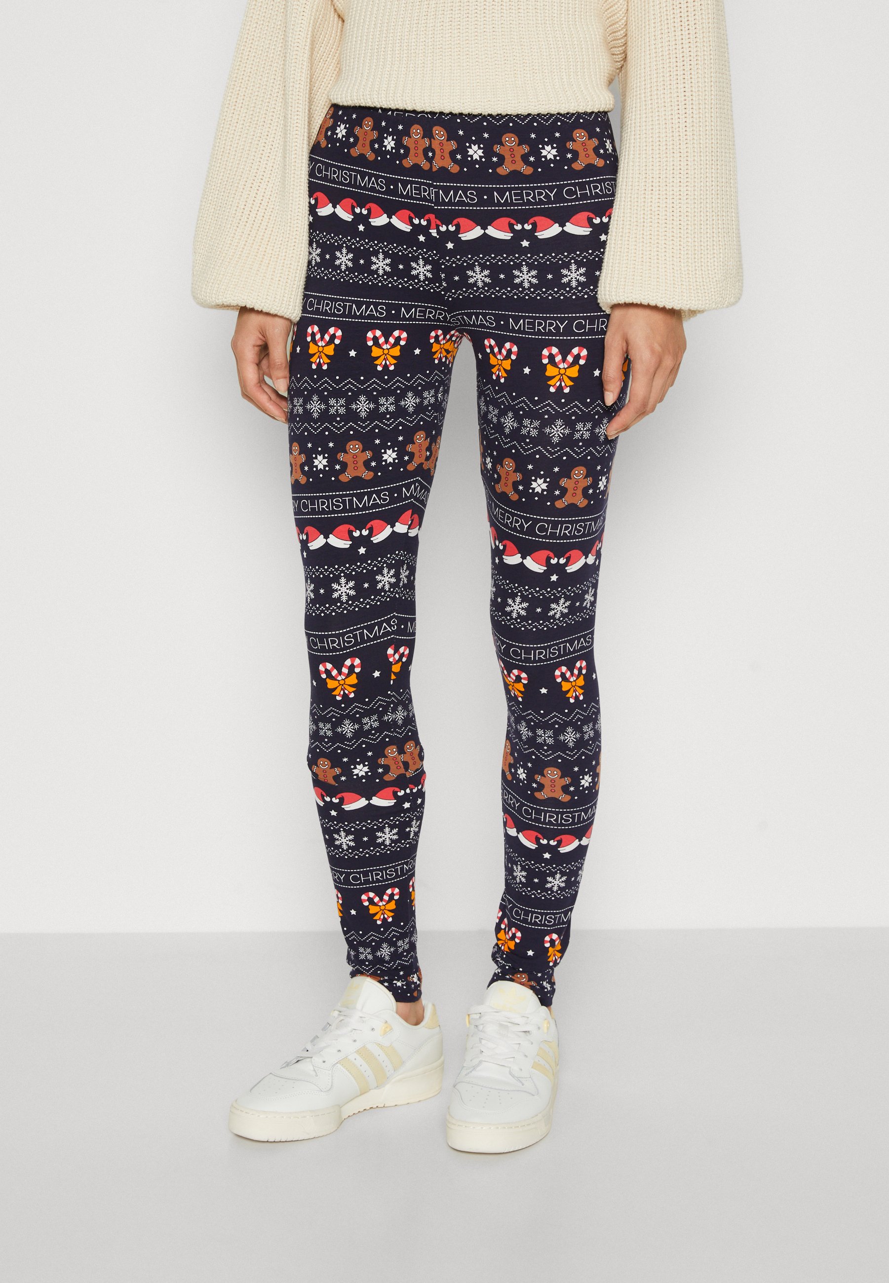ONLY ONLXMAS ELFI  - Leggings - Trousers - night sky/dark blue