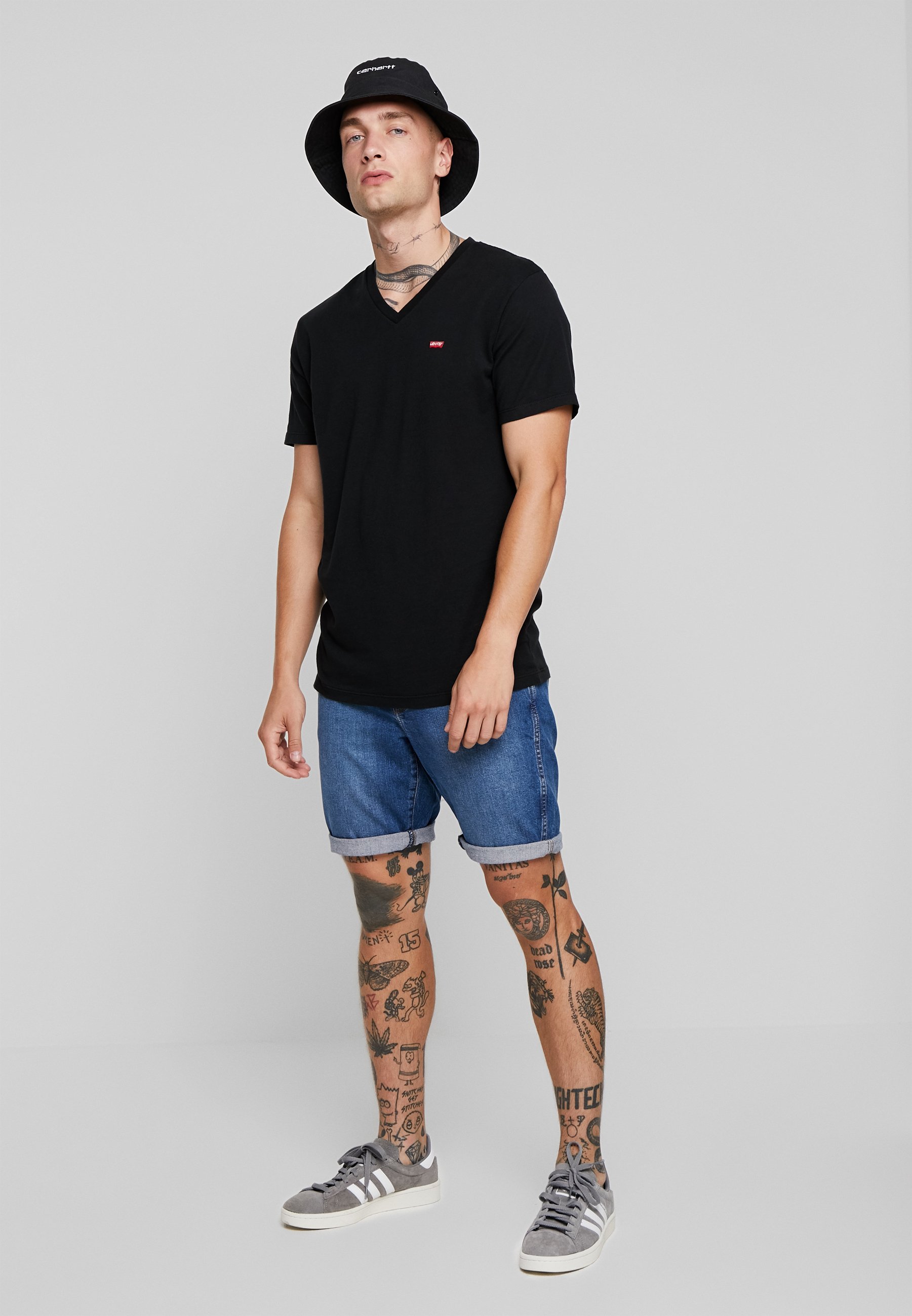 Levi's® ORIGINAL - Basic T-shirt - mineral black/black