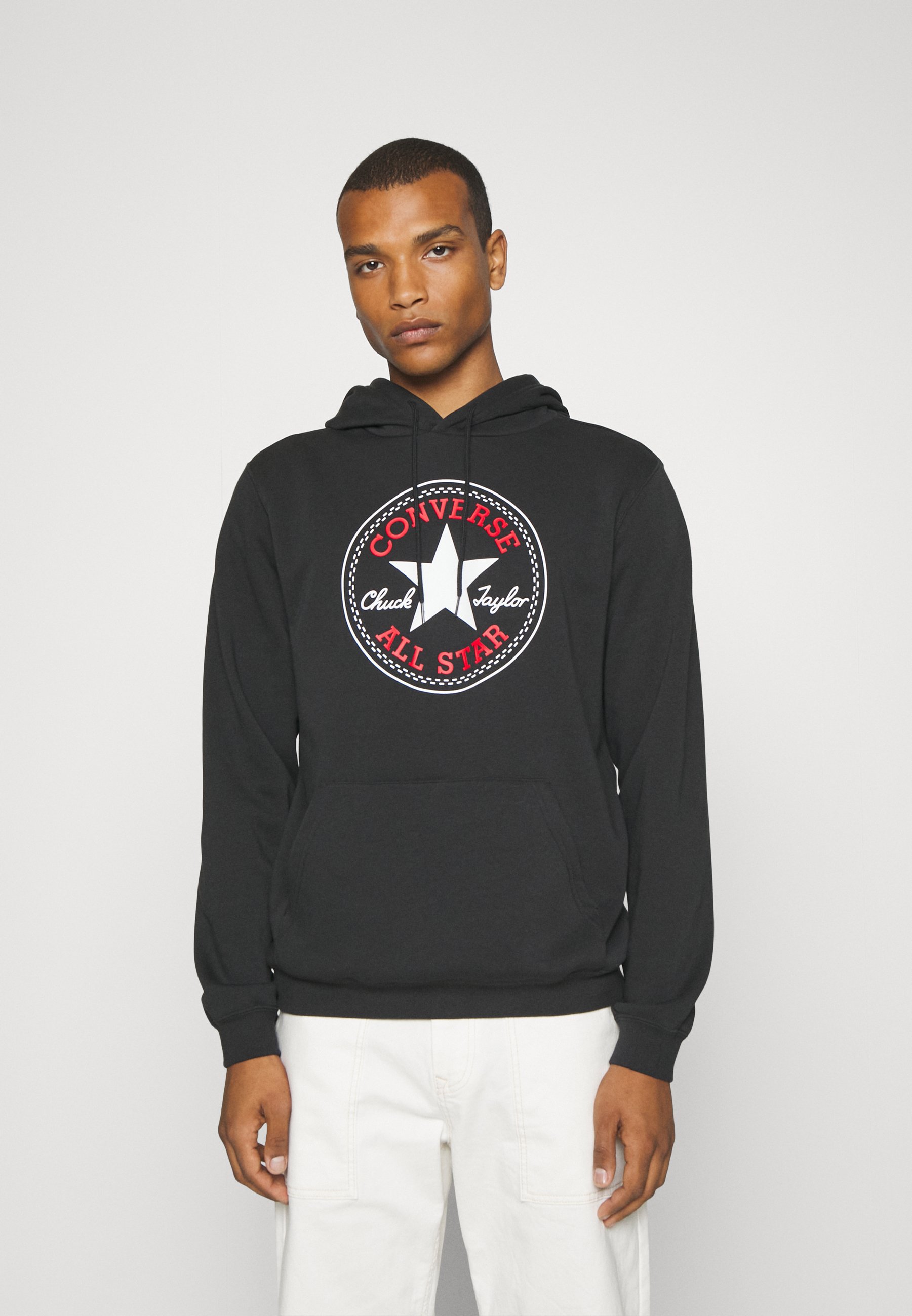 Converse PATCH STANDARD FIT HOODIE - Hoodie - black