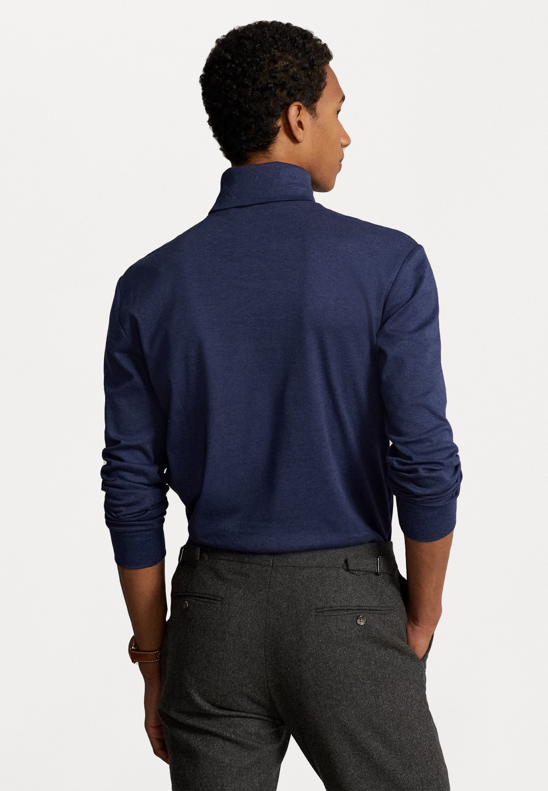 Polo Ralph Lauren LONG SLEEVE - Long sleeved top - spring navy heather/blue