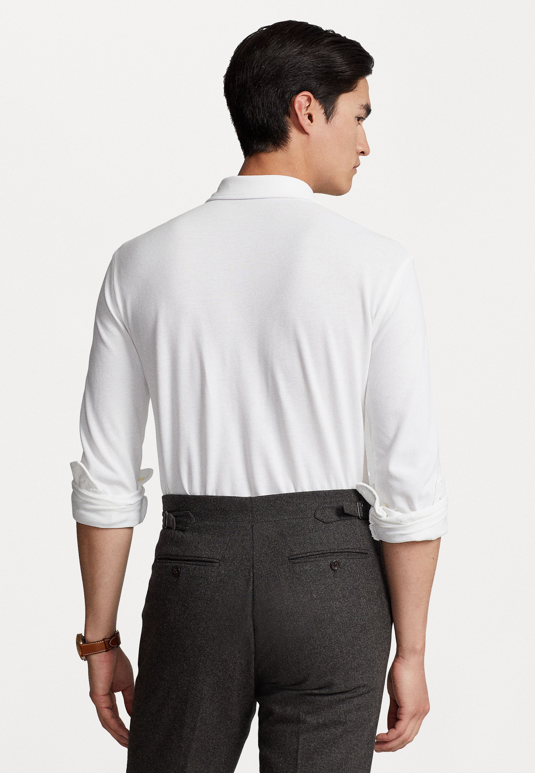 Polo Ralph Lauren LONG SLEEVE - Polo shirt - white