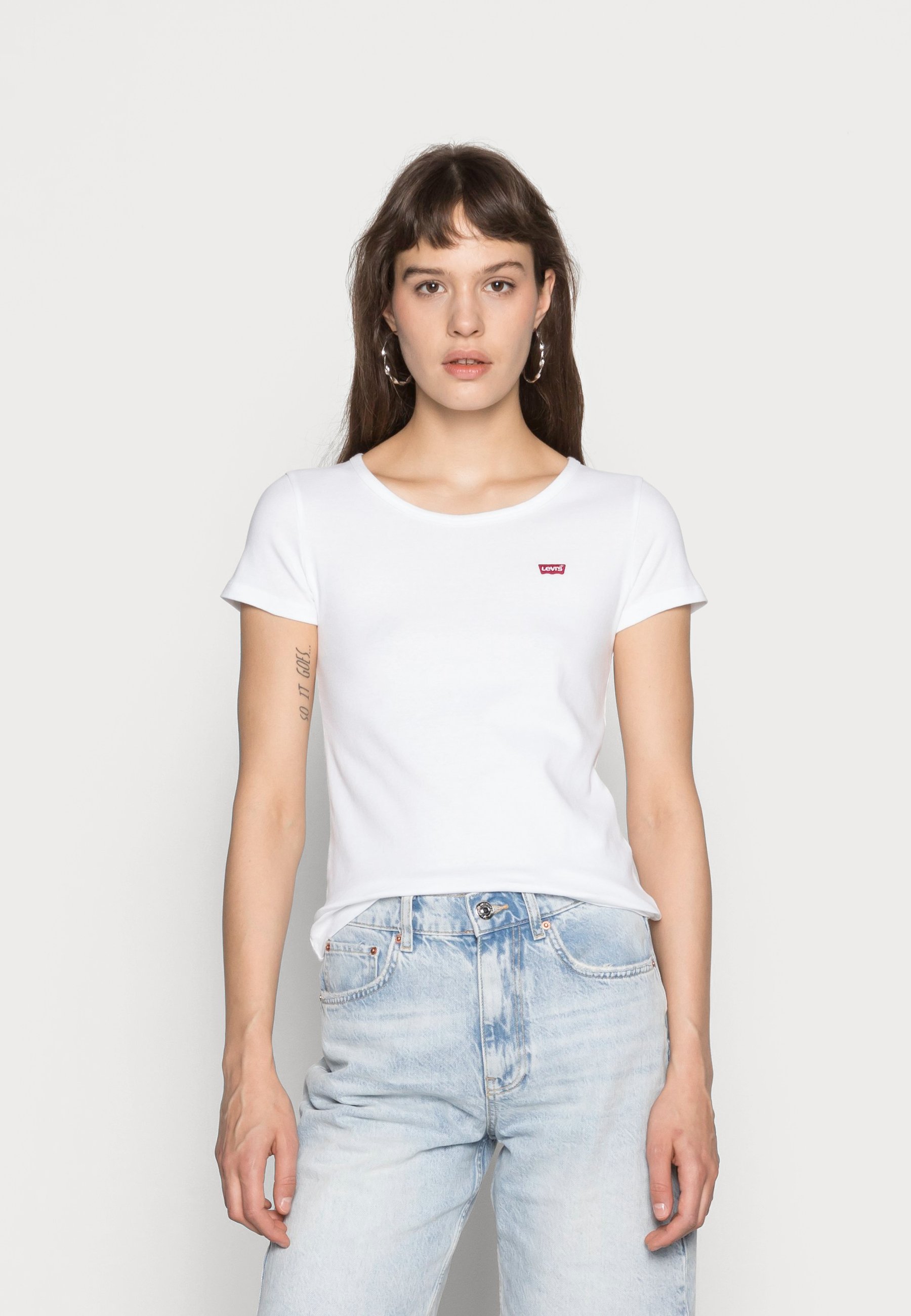 Levi's® TEE 2 PACK - Basic T-shirt - white/mineral black/white