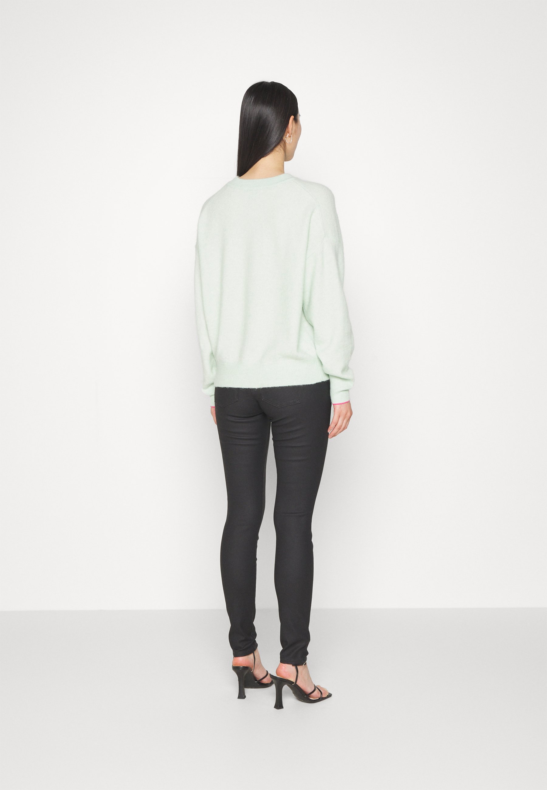 Scotch & Soda FUZZY CREW NECK - Jumper - light mint/mint