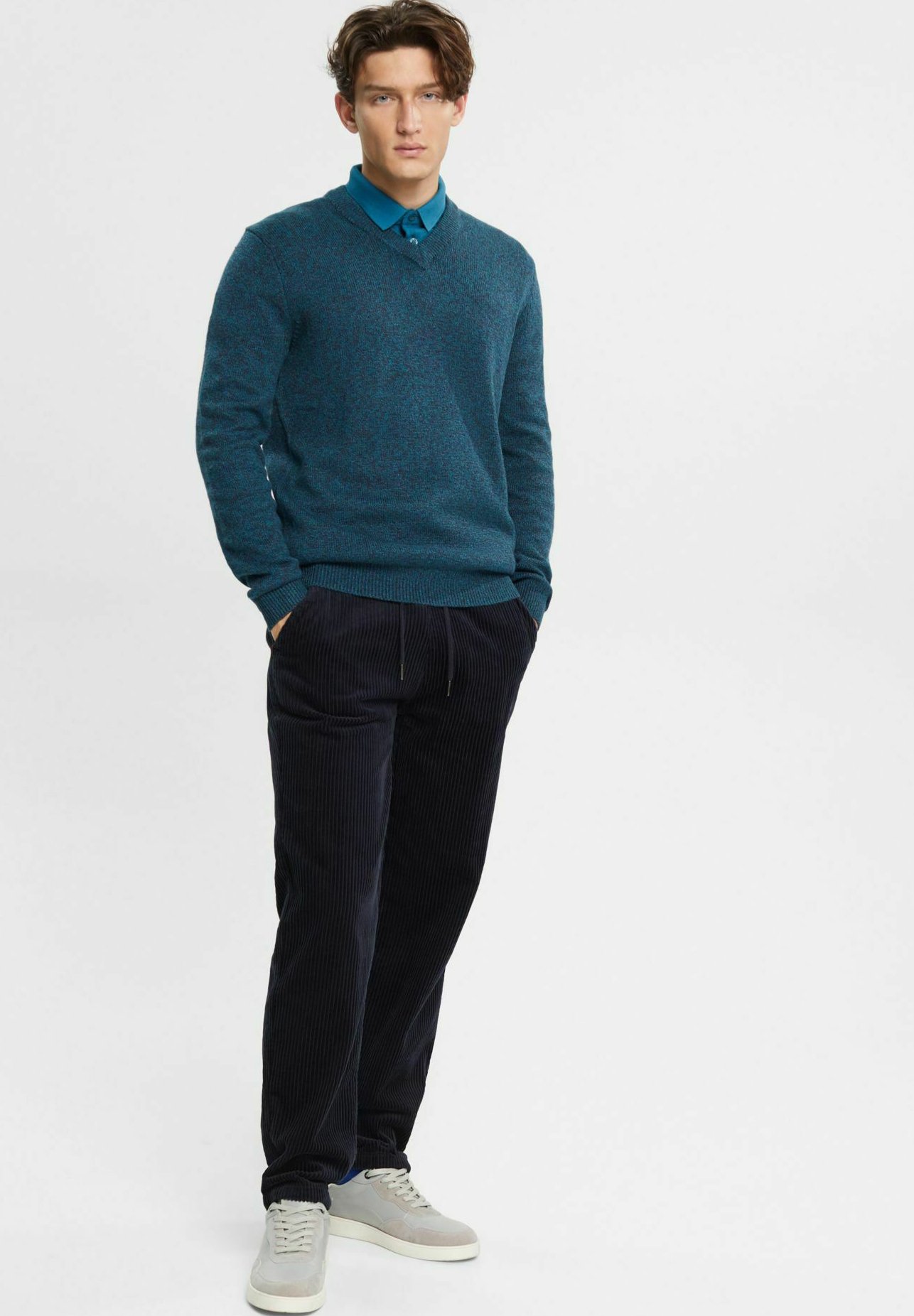 Esprit RCS SUS F VNK - Jumper - dark turquoise/dark green