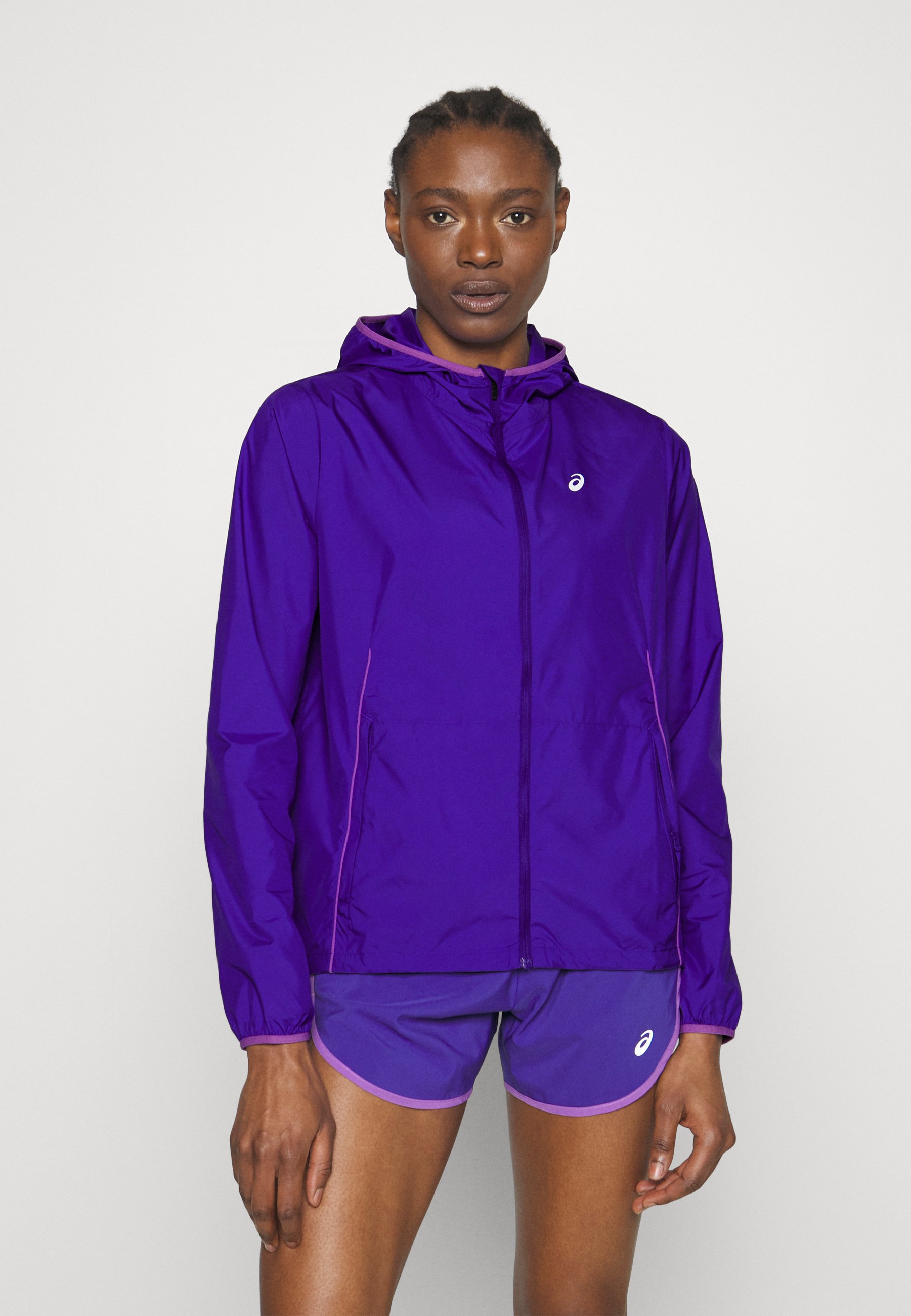 ASICS ICON LIGHT JACKET - Long sleeved top - eggplant/dark purple