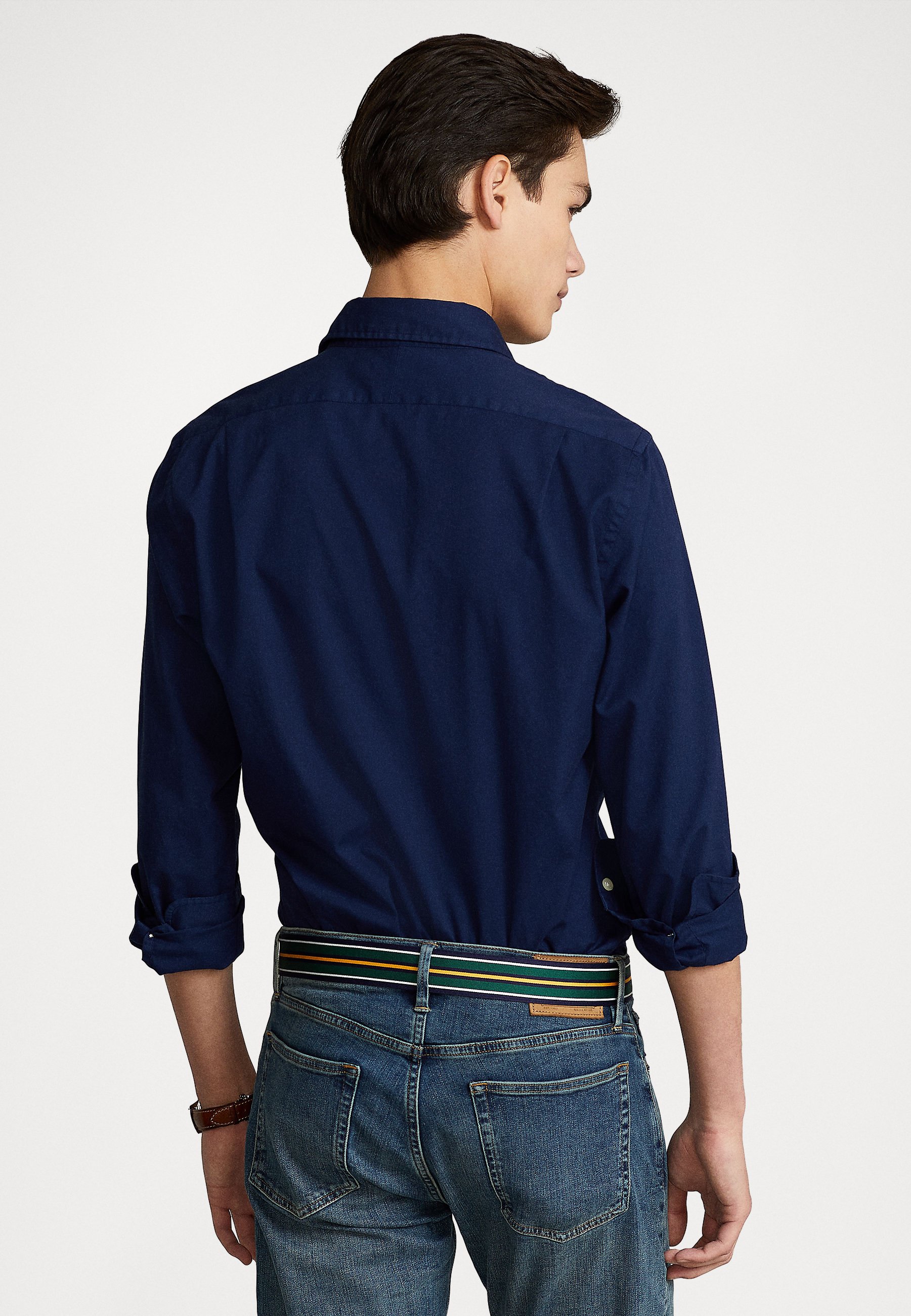 Polo Ralph Lauren SLIM FIT GARMENT-DYED TWILL SHIRT - Shirt - newport navy/dark blue