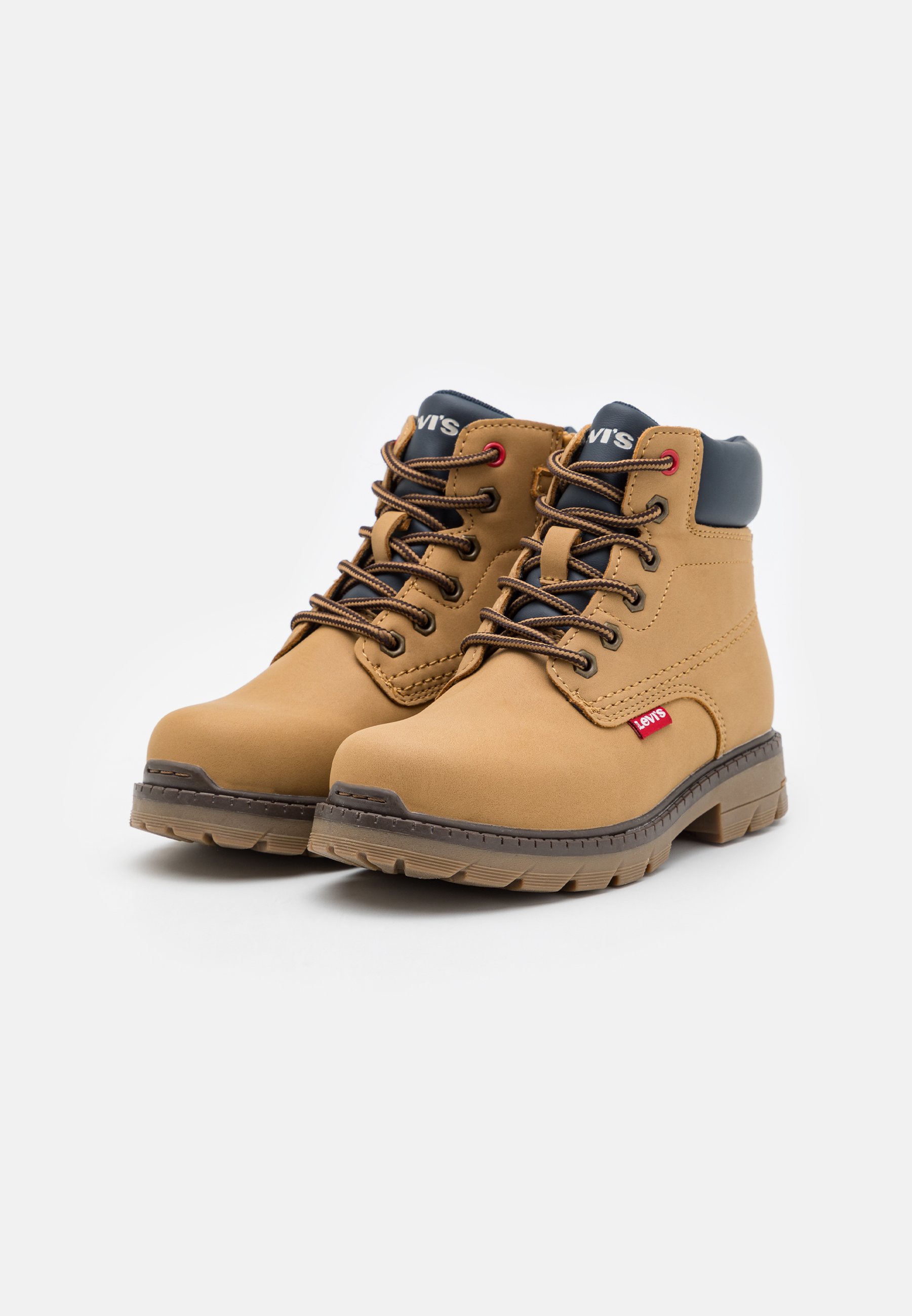 Levi's® NEW FORREST K UNISEX - Lace-up ankle boots - camel/navy/camel