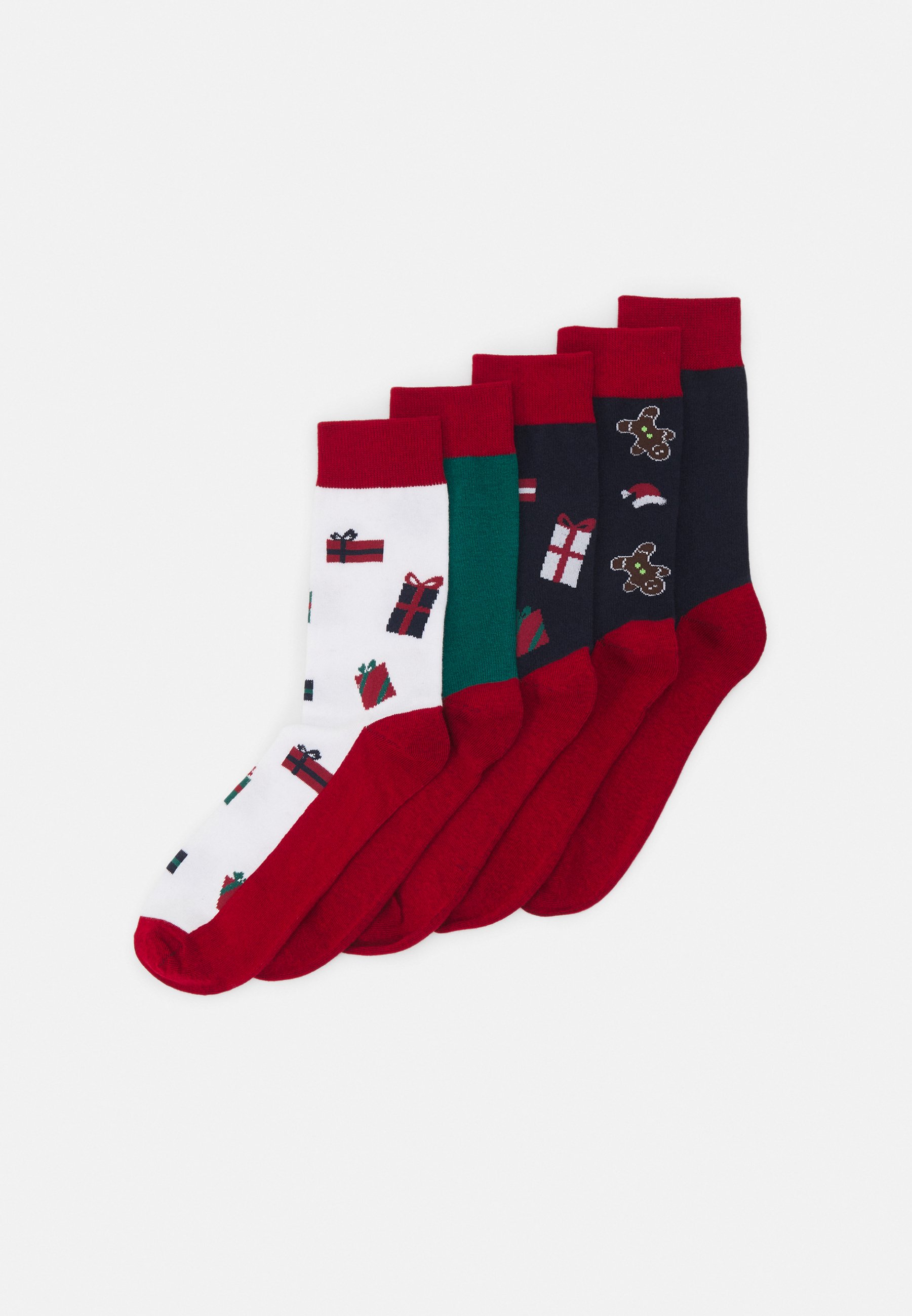 Jack &Jones JACGINGERMAN SOCKS 5 PACK - Socks - navy blazer pack:navy blazer - white - navy blazer - aventurine/dark blue