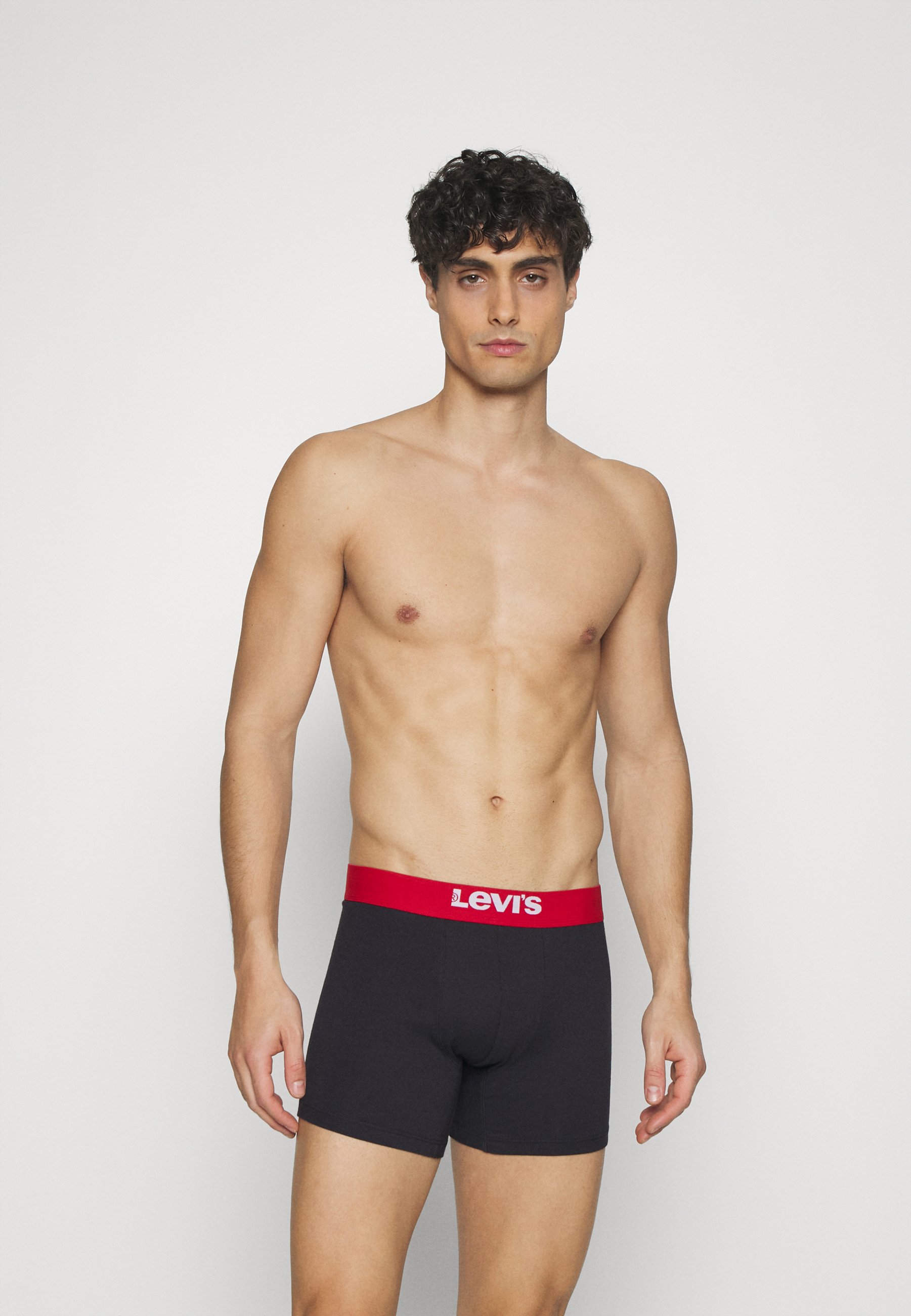Levi's® MEN SOLID BASIC BOXER BRIEF 4 PACK - Pants - black/red/white