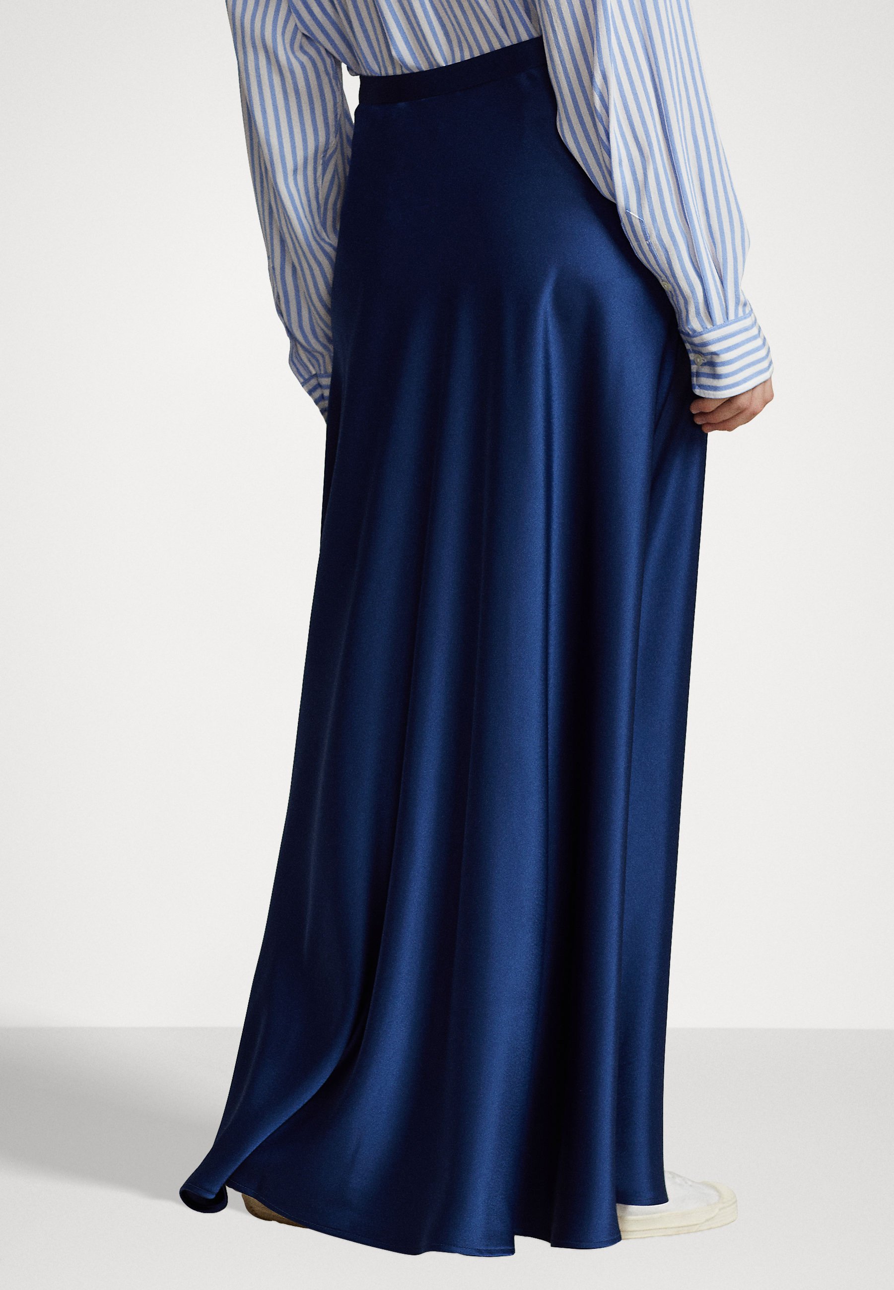Polo Ralph Lauren YUMI FULL - Maxi skirt - holiday navy/blue