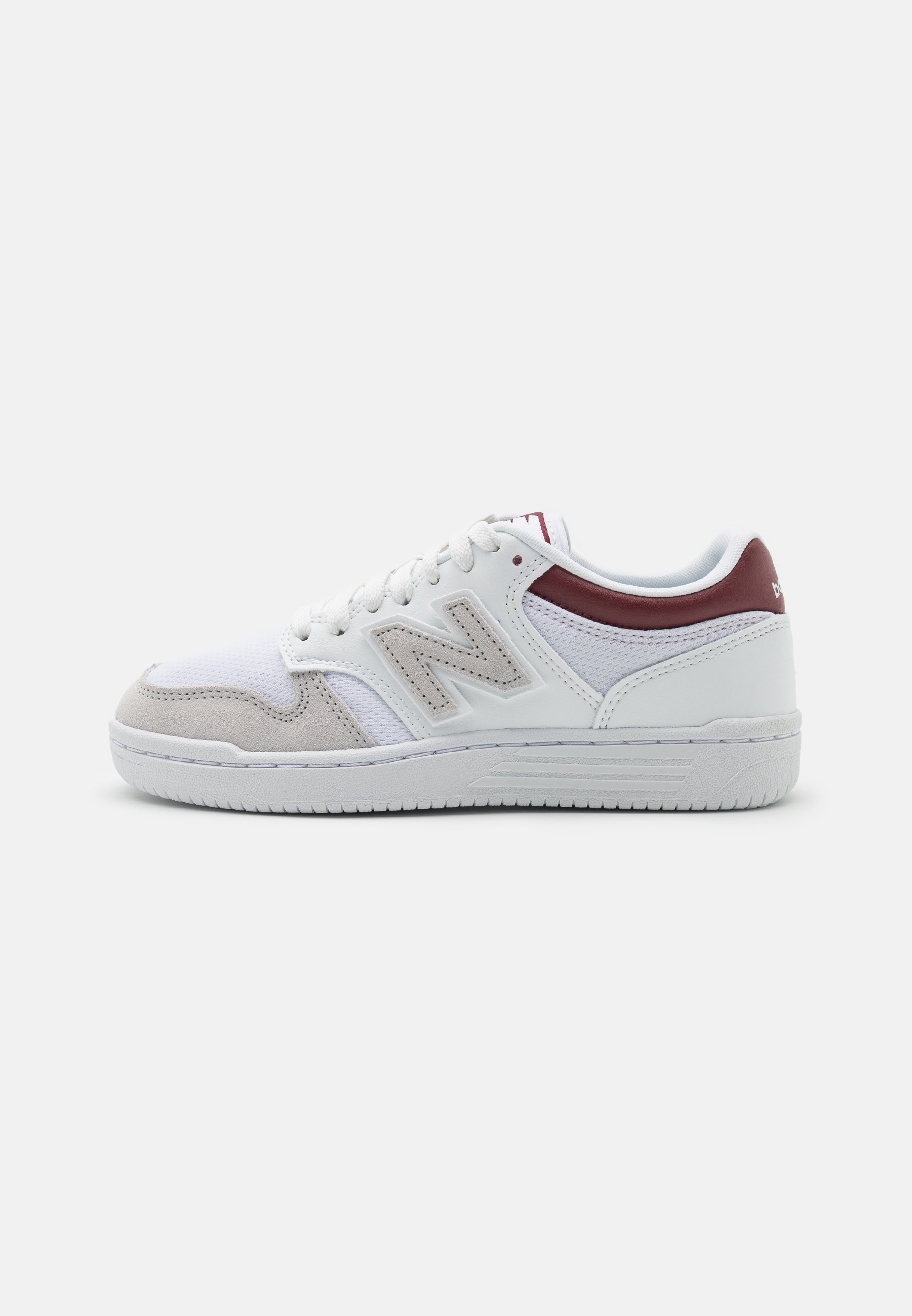 NB 480L UNISEX - Trainers - white/bordeaux/white