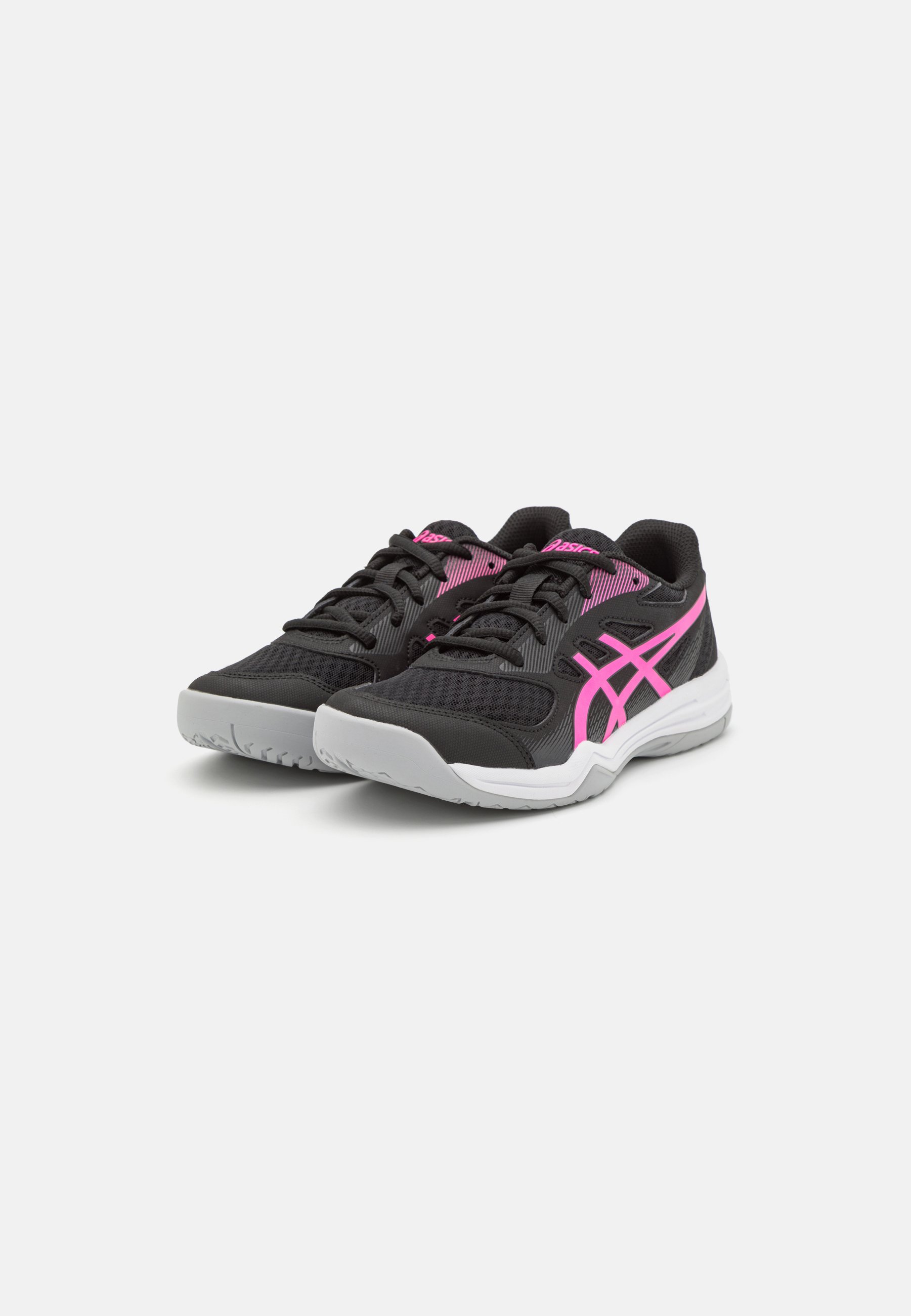 ASICS UPCOURT 5 UNISEX - Handball shoes - black/hot pink/black