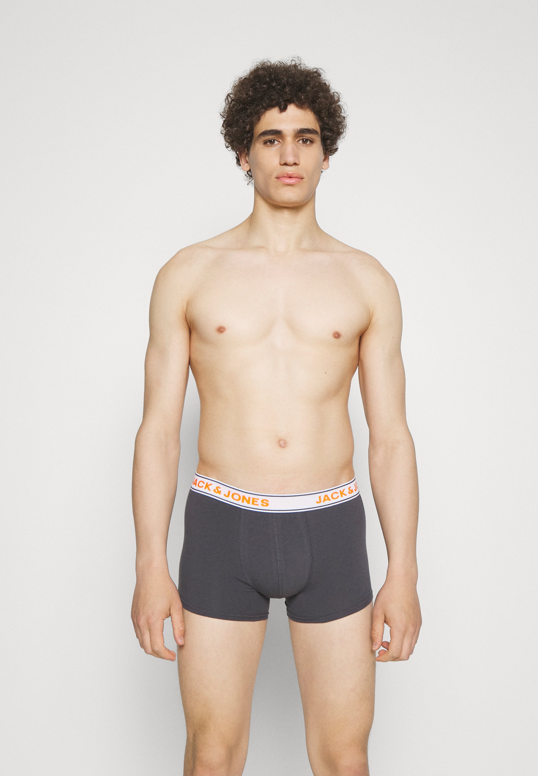Jack &Jones JACSUPER TRUNKS 7 PACK - Pants - asphalt/red clay/light grey melange/black