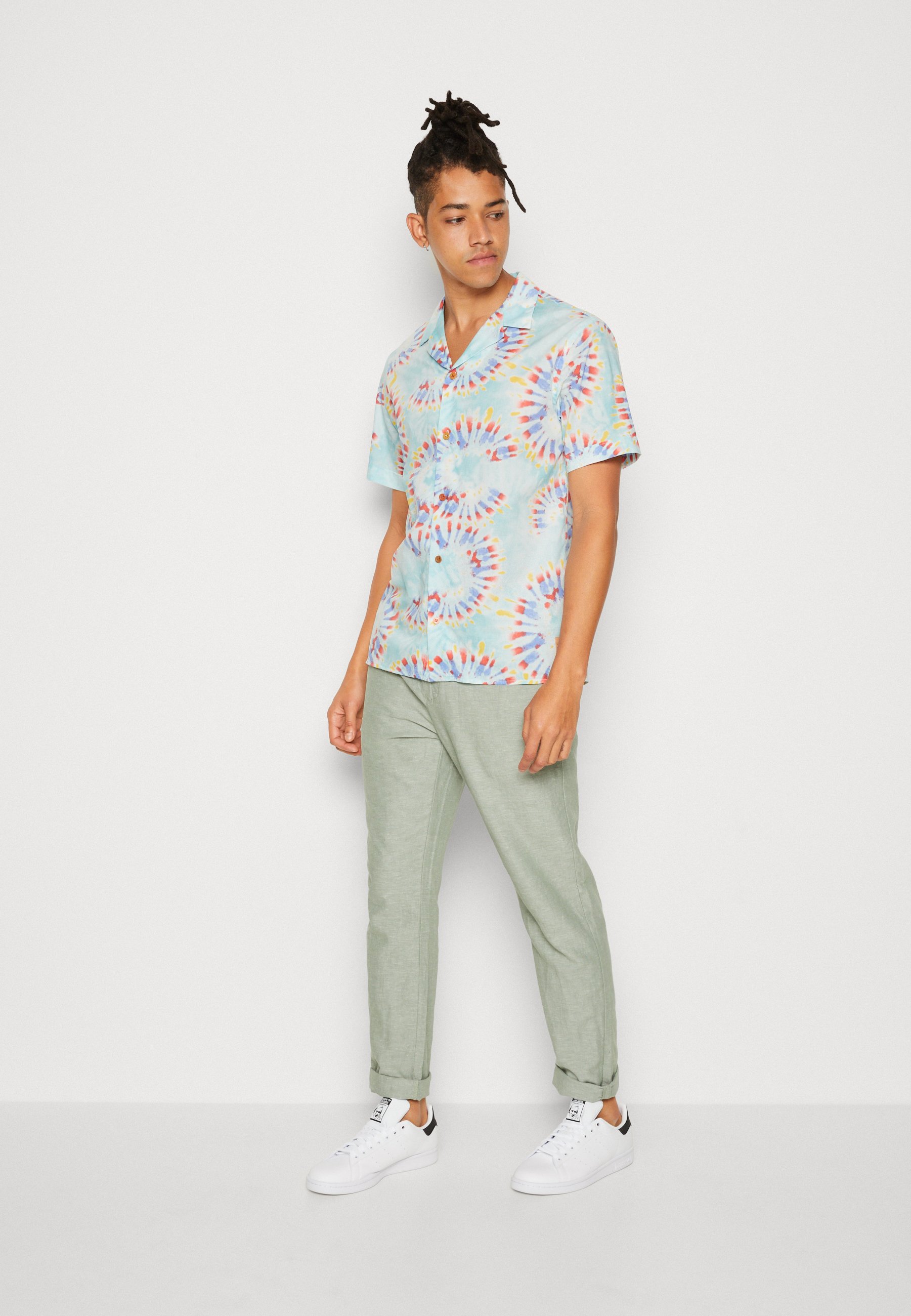 Scotch & Soda VOILE SHIRT - Shirt - mint flower tie dye/mint