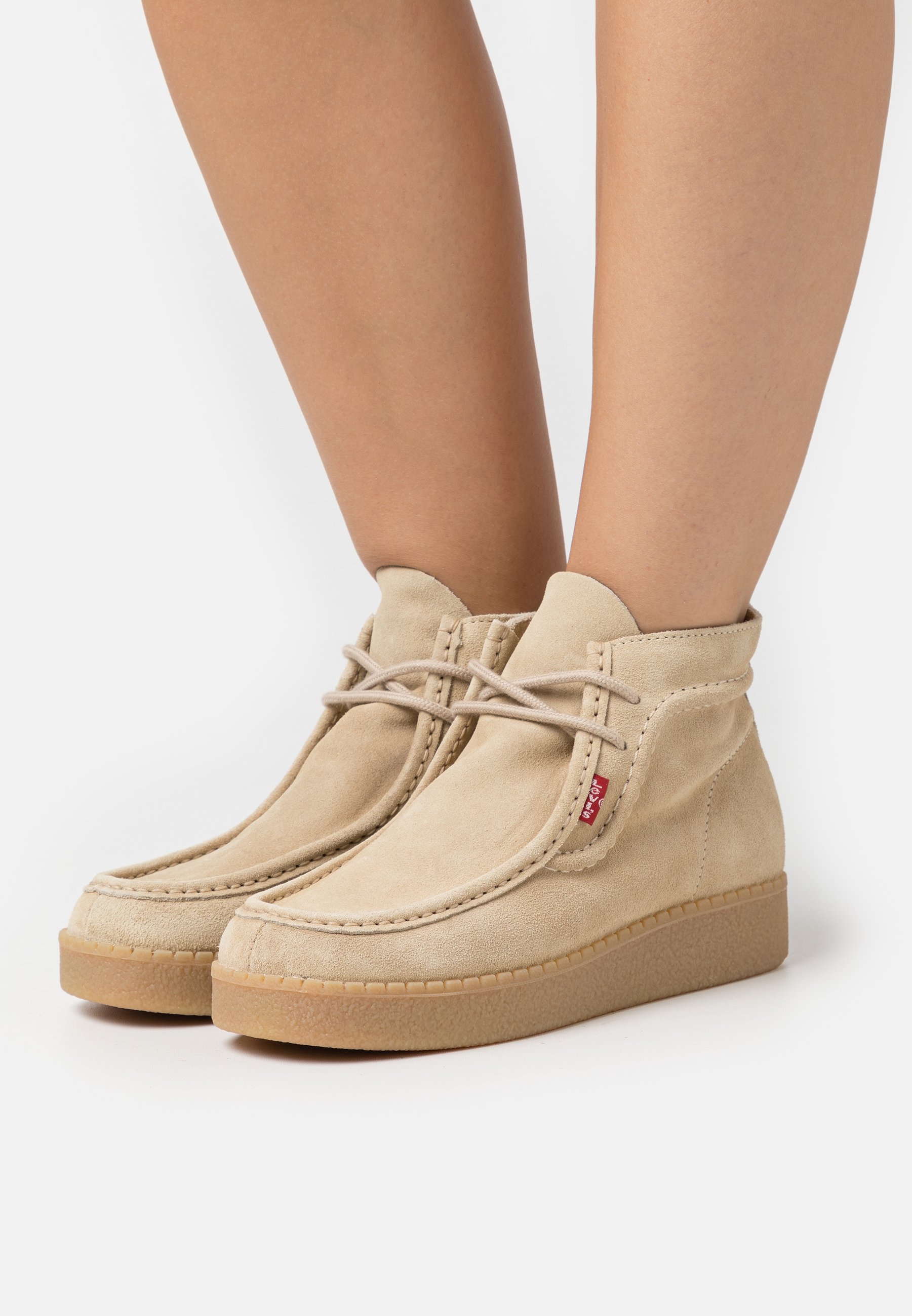 Levi's® Platform ankle boots - light beige/beige