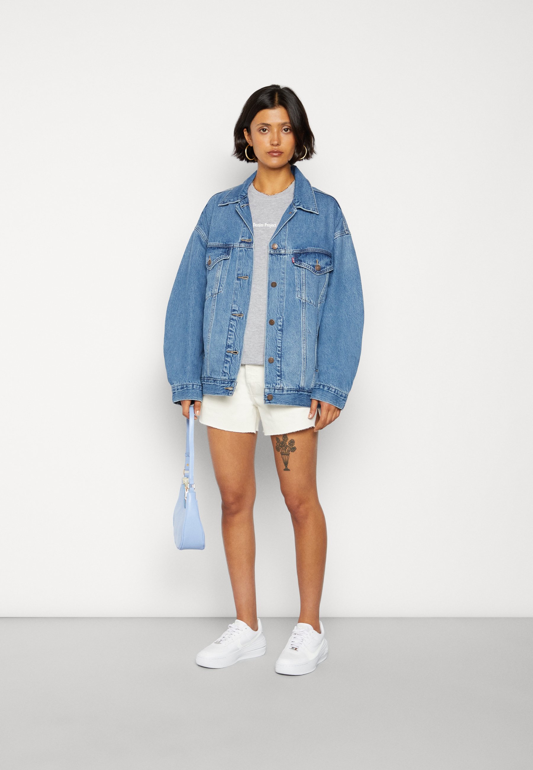 Levi's® XL WOMENS TRUCKER - Denim jacket - hold my purse trucker/blue denim