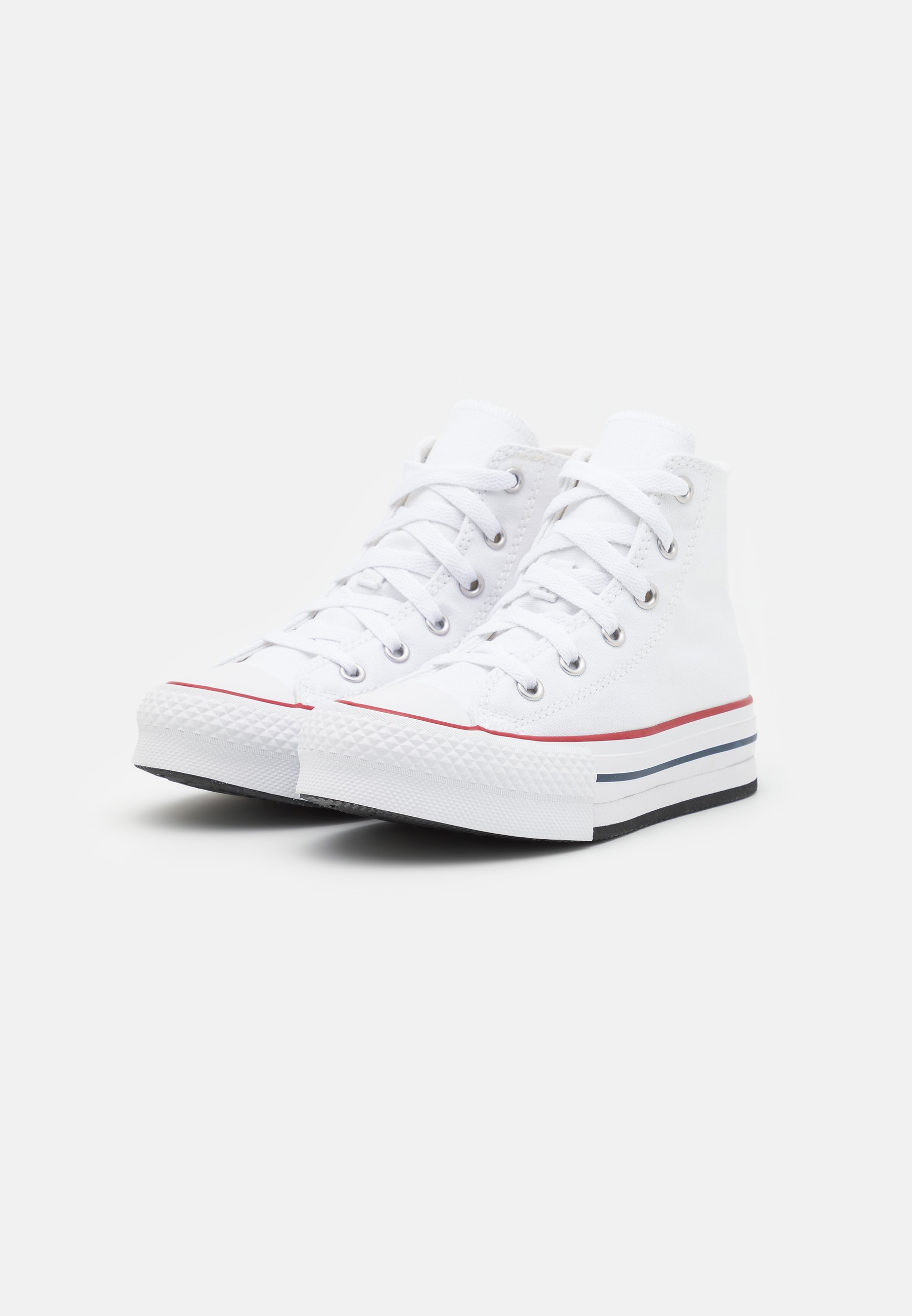 Converse CHUCK TAYLOR ALL STAR LIFT CANVAS PLATFORM UNISEX - High-top trainers - white/garnet/navy/white